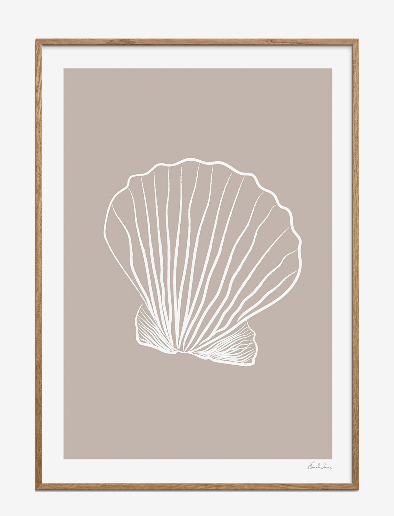 Poster & Frame - Emilie Luna - Seashell 01 - natur - multi - 1
