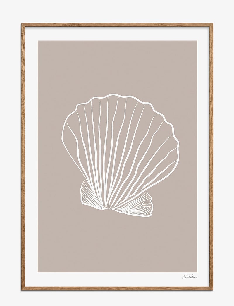 Poster & Frame - Emilie Luna - Seashell 01 - natur - multi - 1