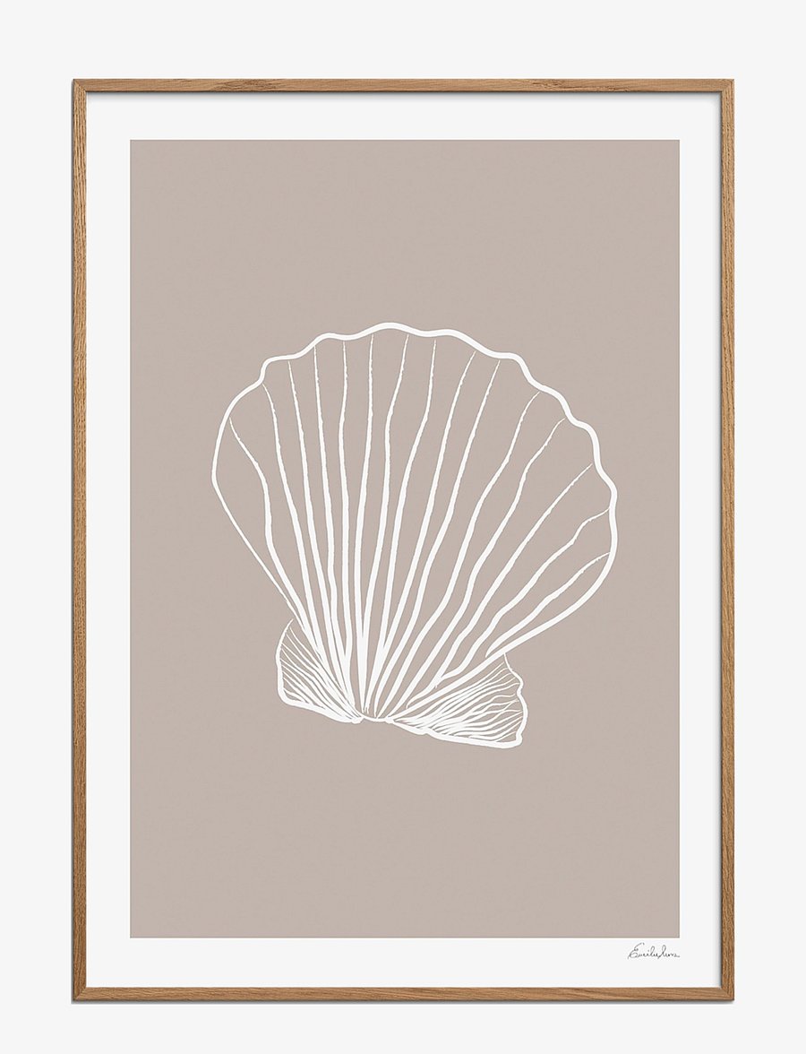 Poster & Frame - Emilie Luna - Seashell 01 - natur - multi - 1
