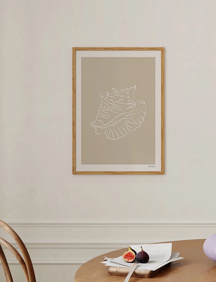 Poster & Frame - Emilie Luna - Seashell 02 - natur - multi - 0