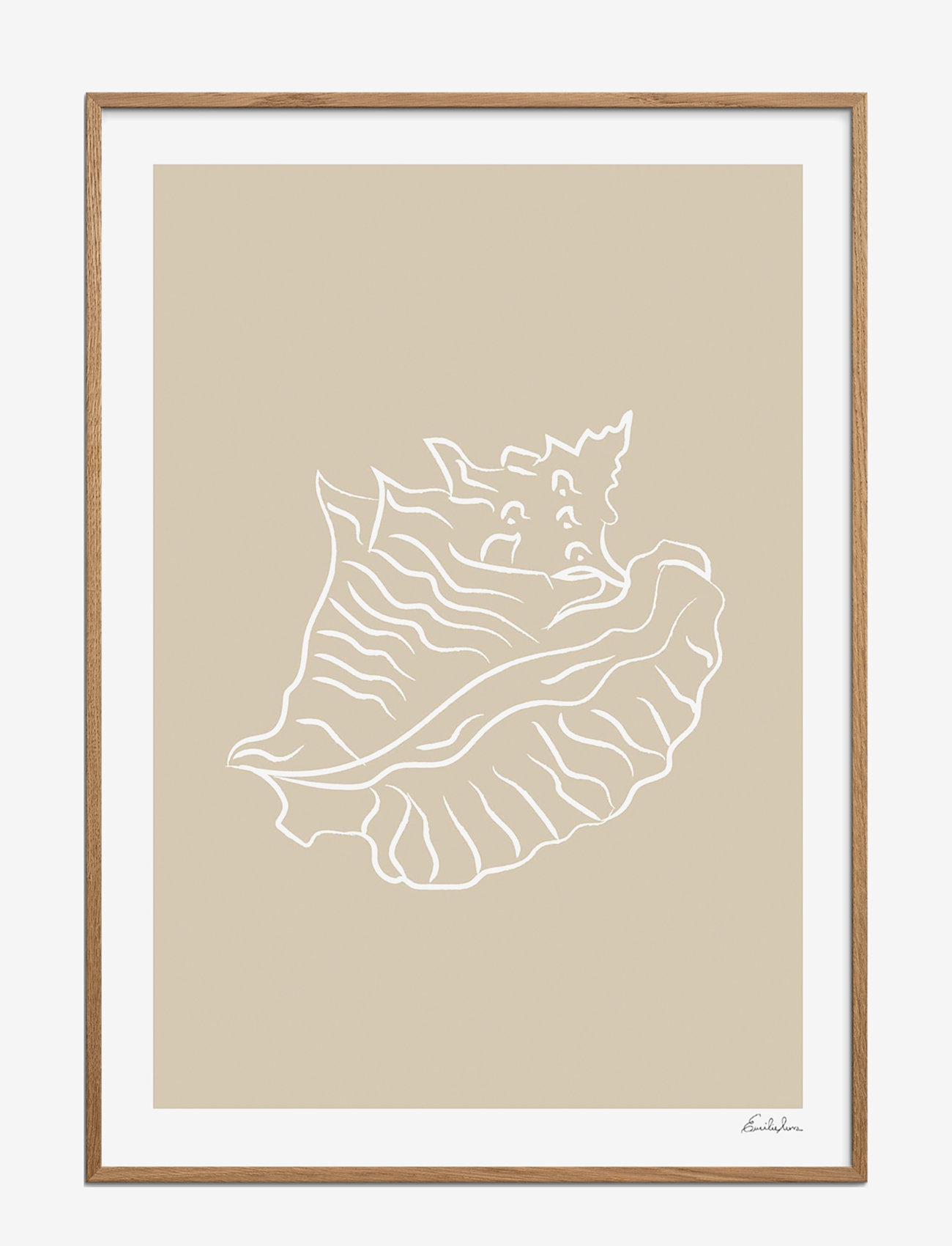 Poster & Frame - Emilie Luna - Seashell 02 - natur - multi - 1