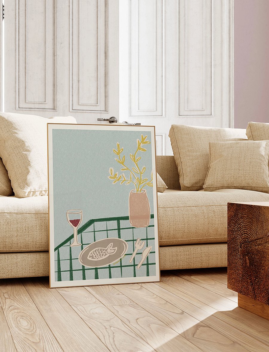 Poster & Frame - Engberg Studio - Pastel Evenings - essen - multi - 3