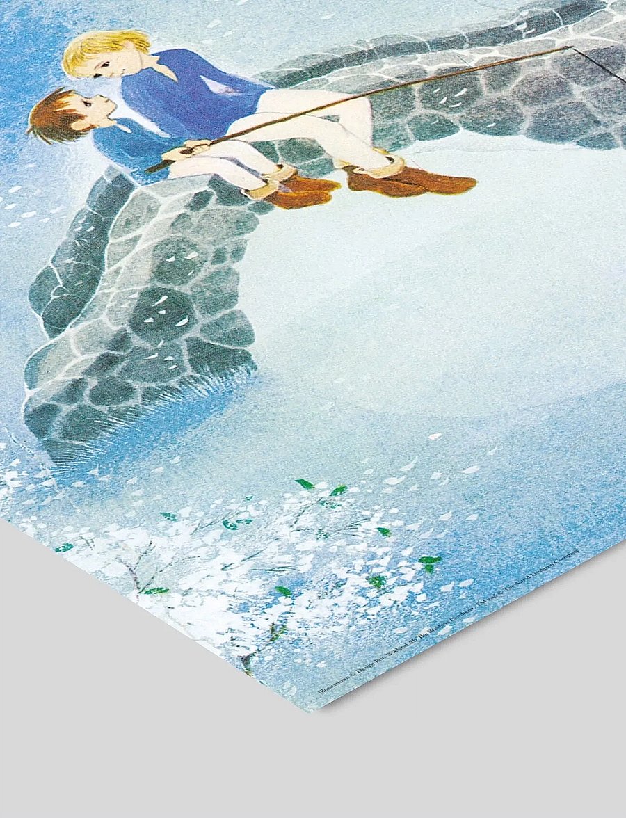 Poster & Frame - Astrid Lindgren - Fishing - The Borthers Lionheart - pasakas - blue - 3