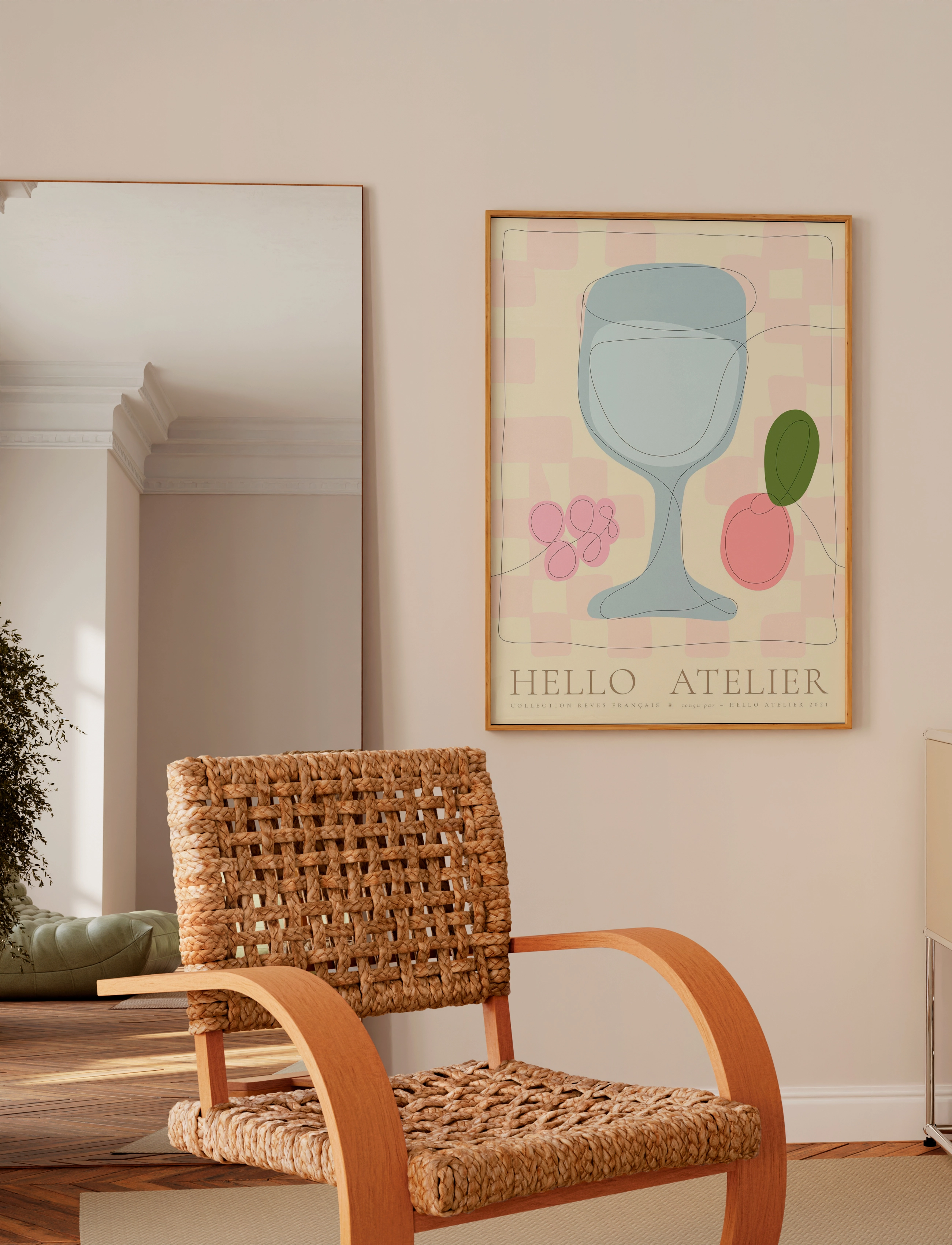 Poster & Frame - Hello Atelier - Du Vin - botanique - multi - 2