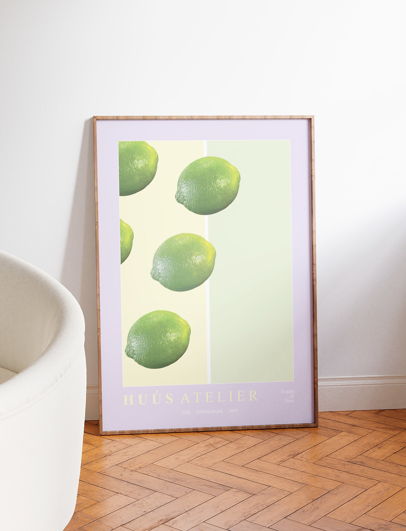 Poster & Frame Frutto-Di-Lime, 70X100 cm, Posters, Mehrfarbig/gemustert - Botanical, Homeware