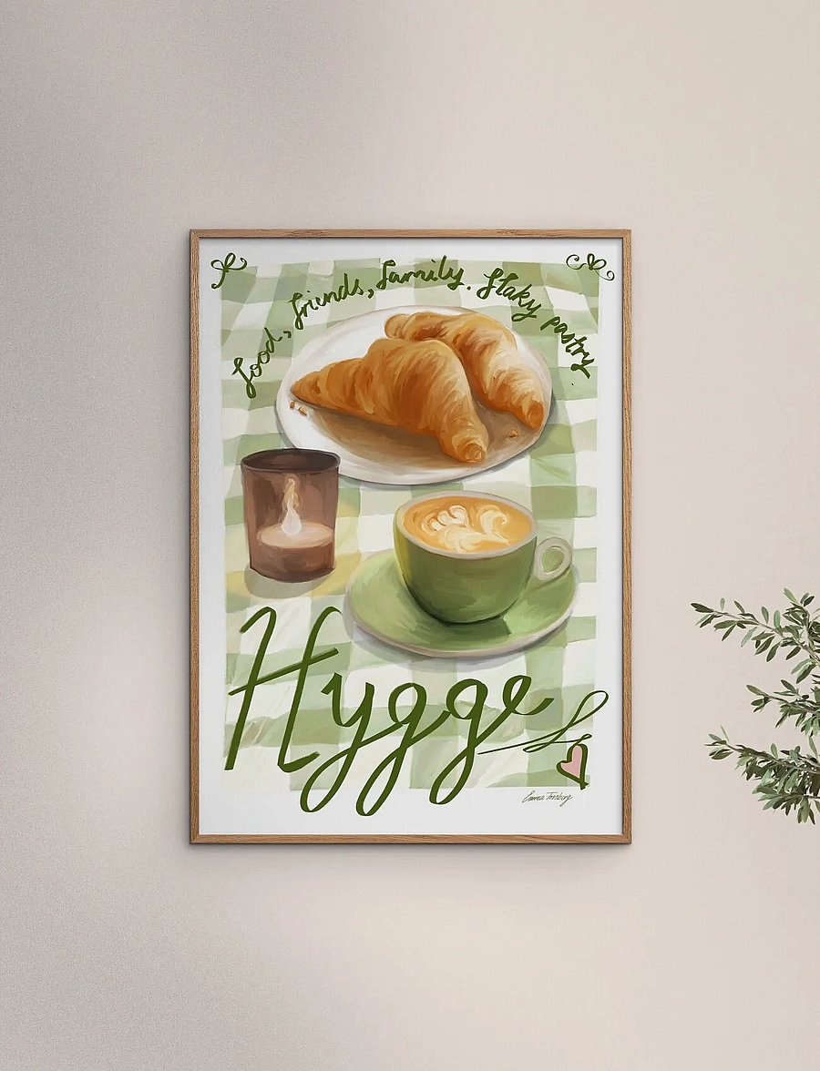 Poster & Frame - Emma Forsberg - Hygge - illustratsioonid - green - 0