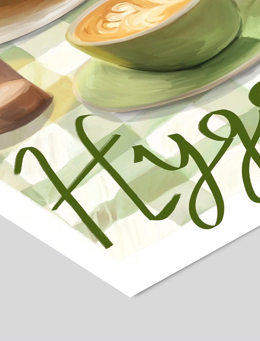 Poster & Frame - Emma Forsberg - Hygge - illustratsioonid - green - 2