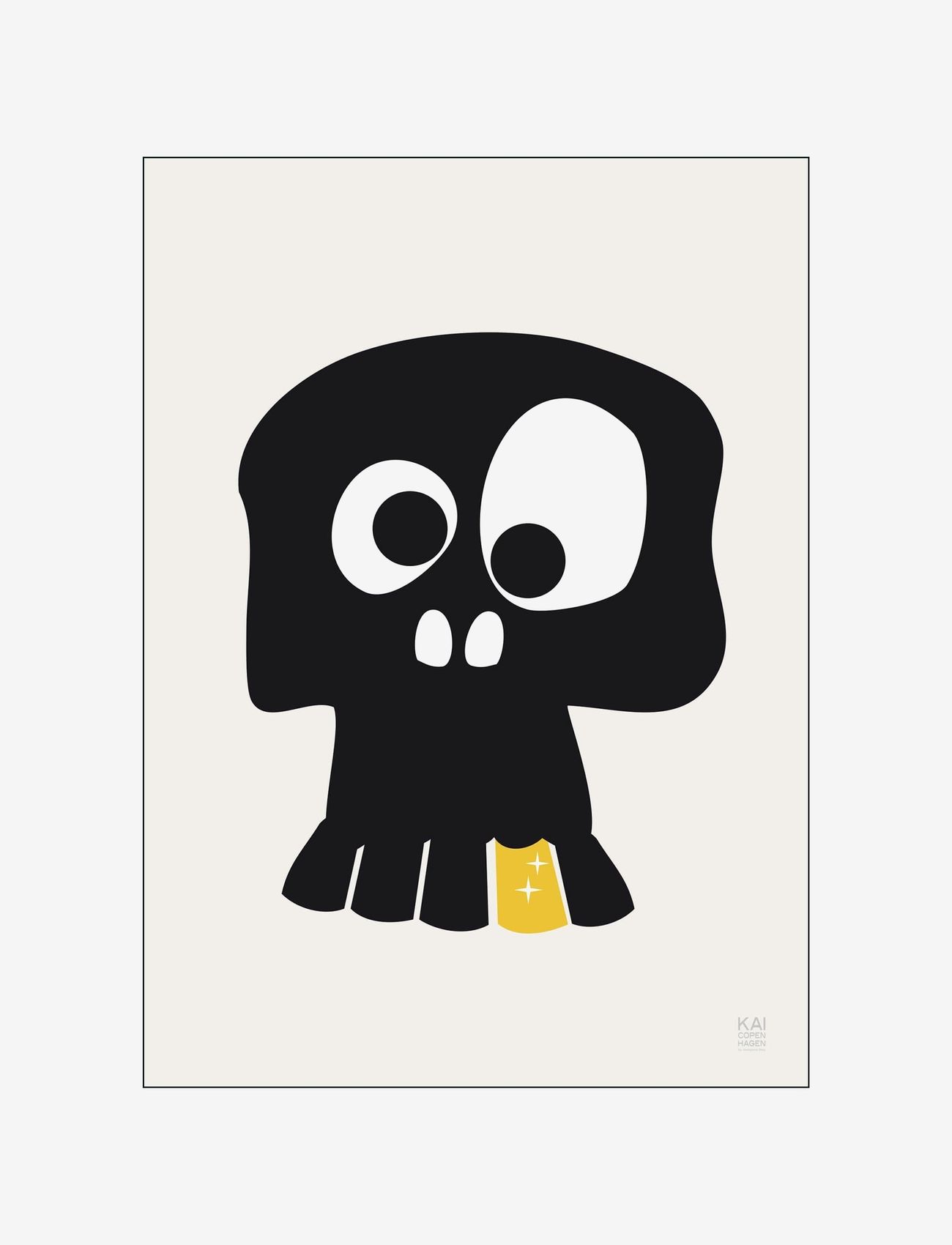 Poster & Frame Skull, 50X70 cm, Posters Frames, Mehrfarbig/gemustert - Posters, Kinder