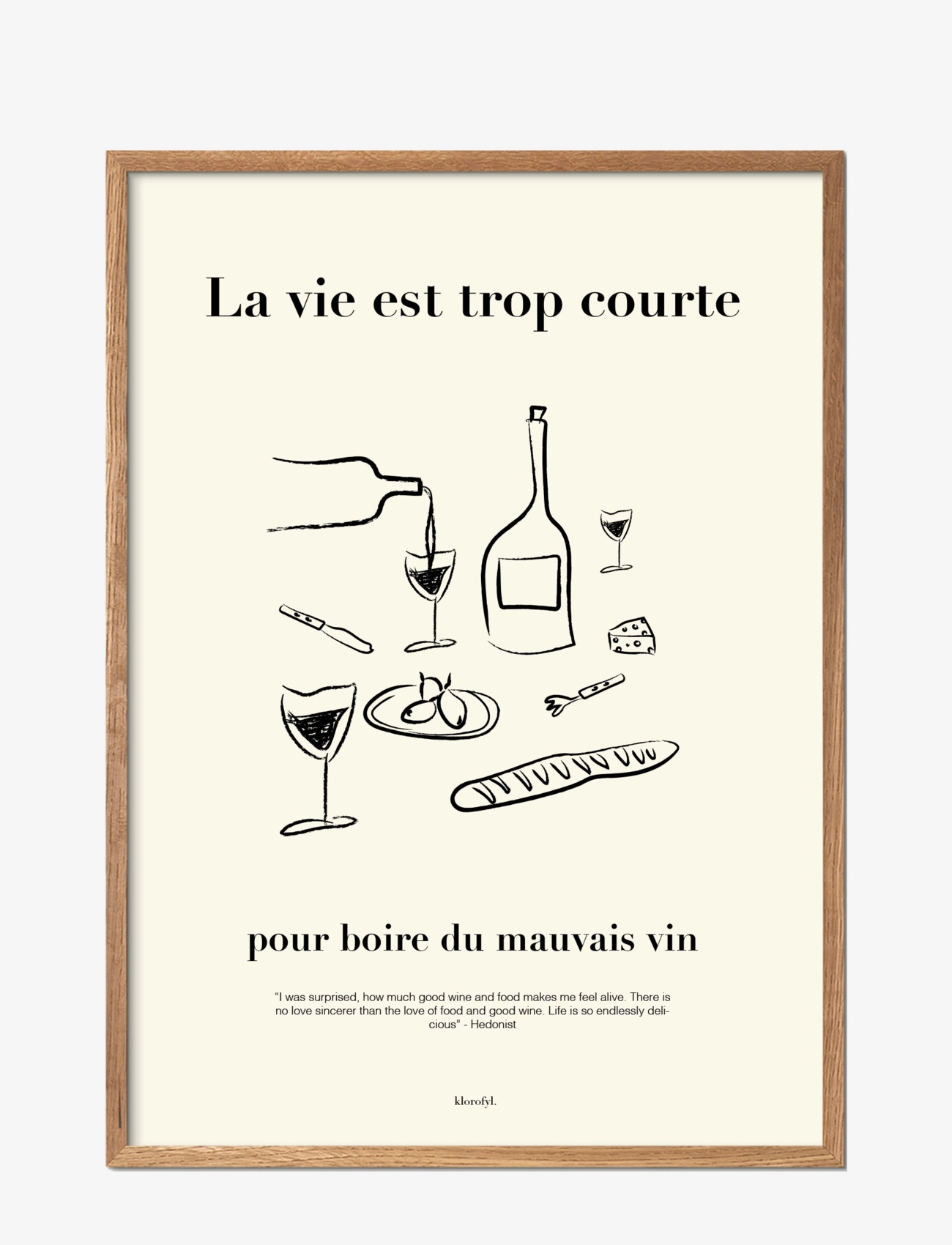 Poster & Frame Klorofyl - Food and wine - Essen - MULTI / multi