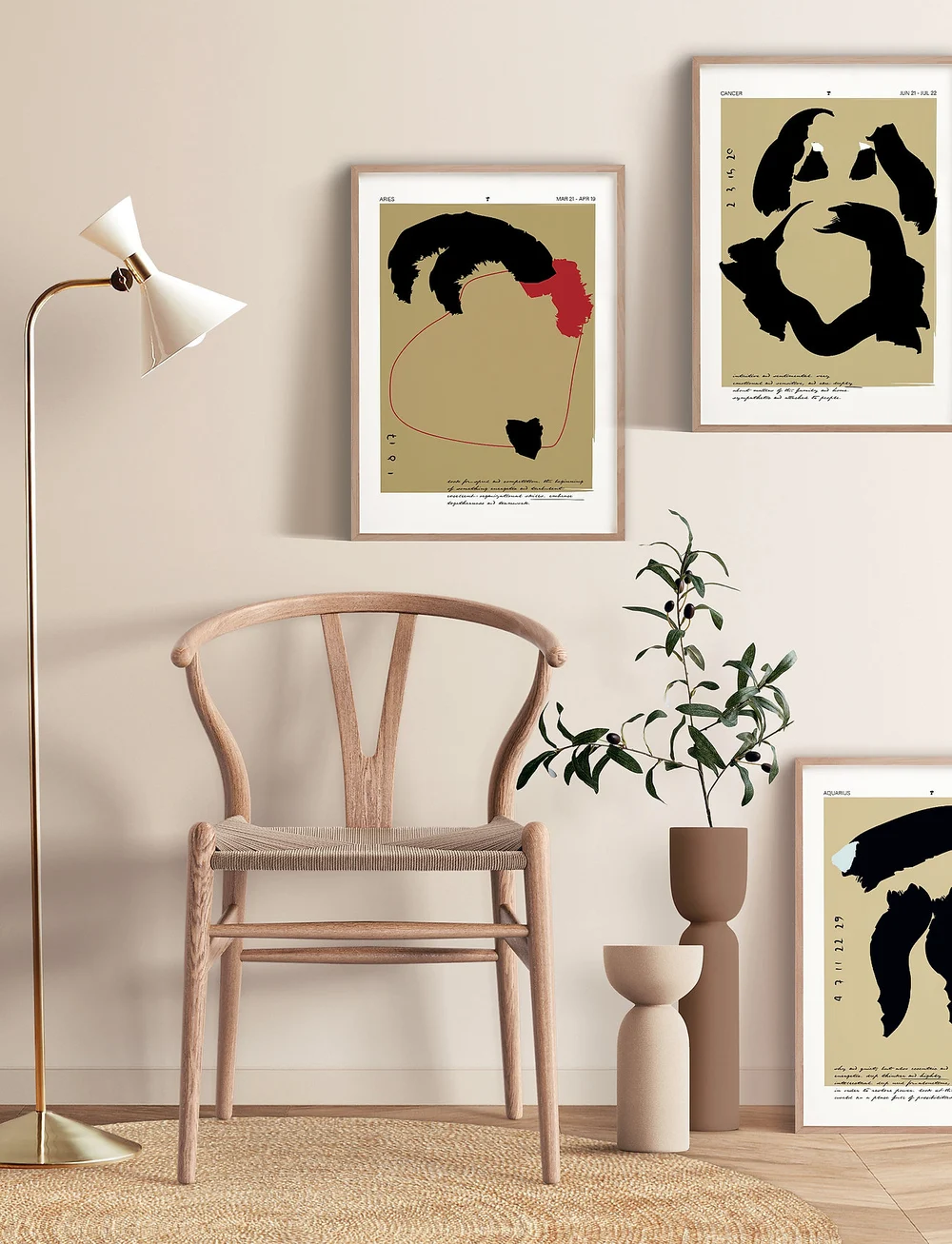 Poster & Frame - Cancer - grafische muster - multi-colored - 1