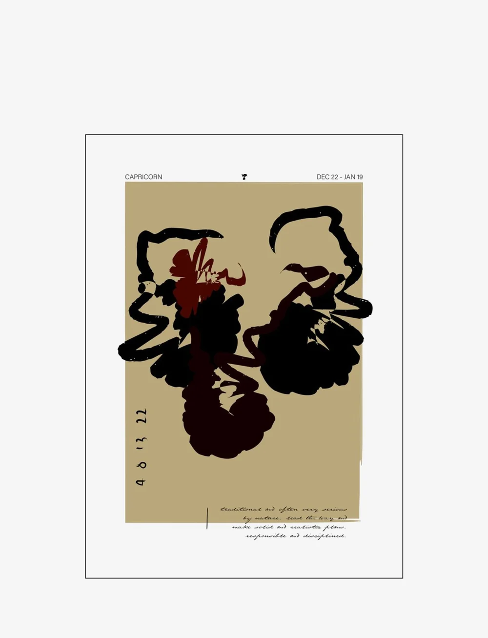 Poster & Frame - Capricorn - grafische muster - multi-colored - 0