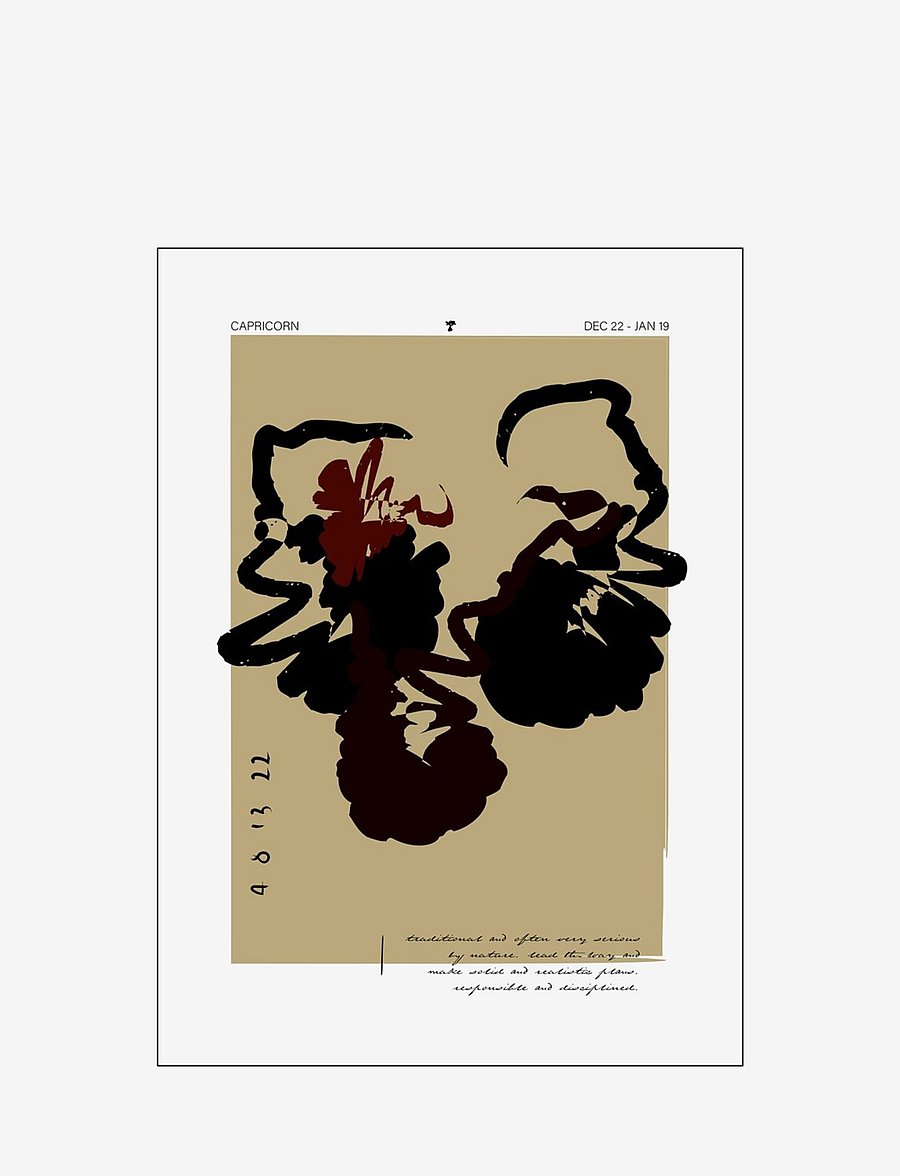 Poster & Frame - Capricorn - grafische muster - multi-colored - 1