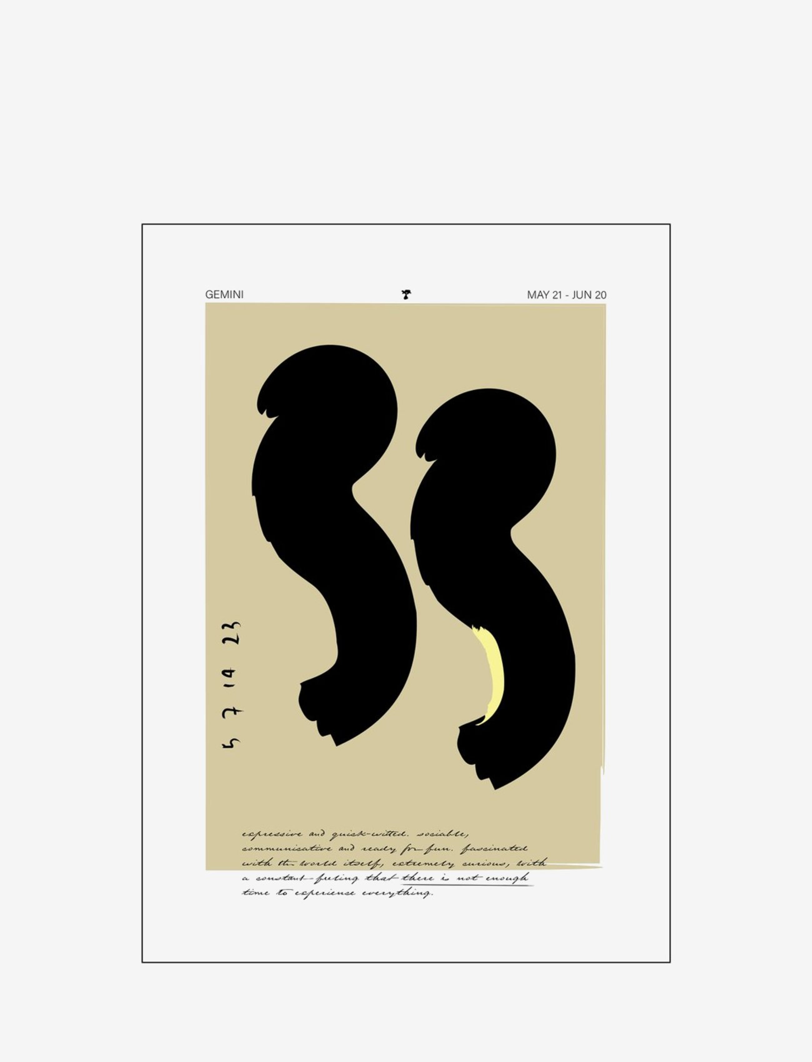 Poster & Frame Gemini, Graphical Patterns, Multi/mønstret, Str: 42X29.7CM
