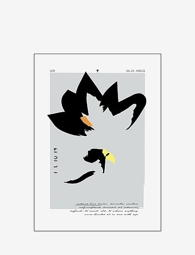 Poster & Frame Leo - Schwarz-weiß-Motive - MULTI-COLORED / multi