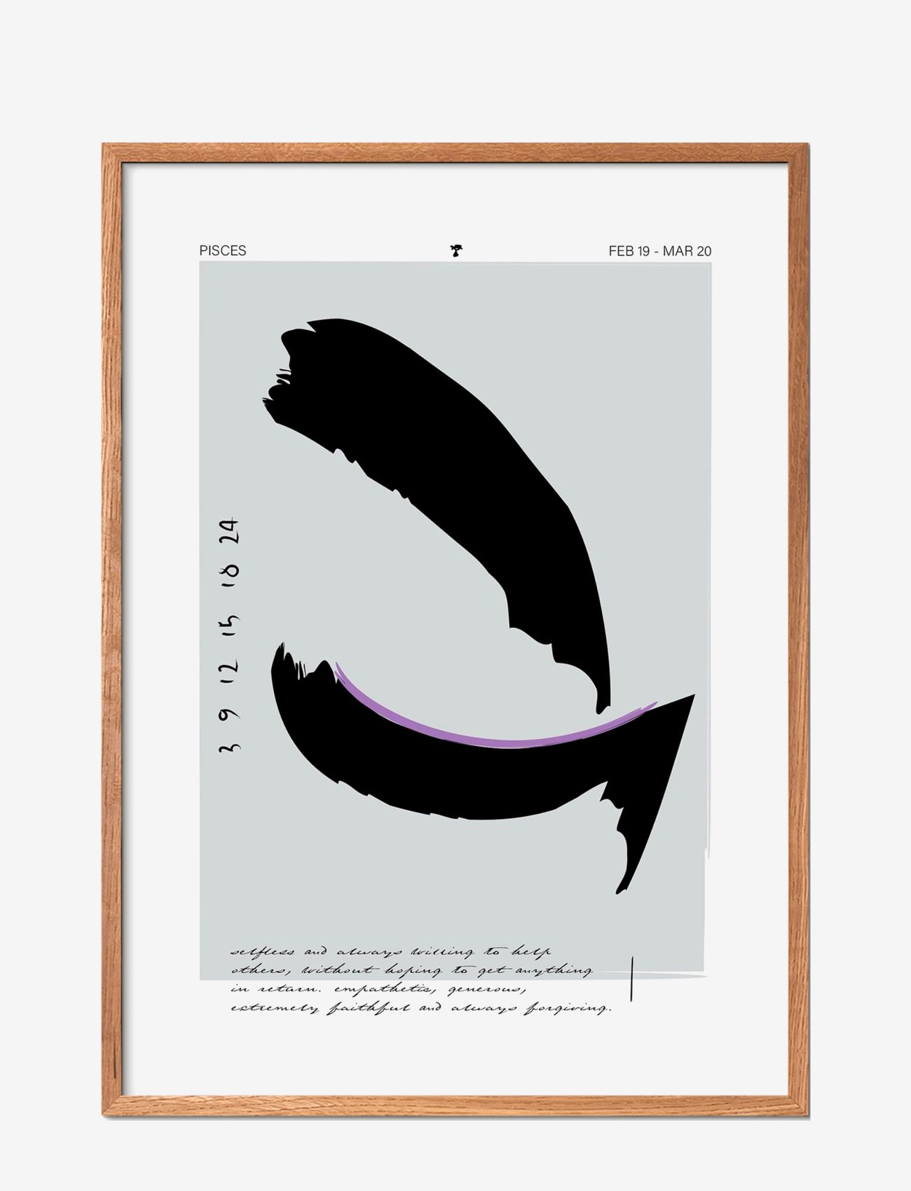 Poster & Frame - Pisces - grafische muster - multi-colored - 0