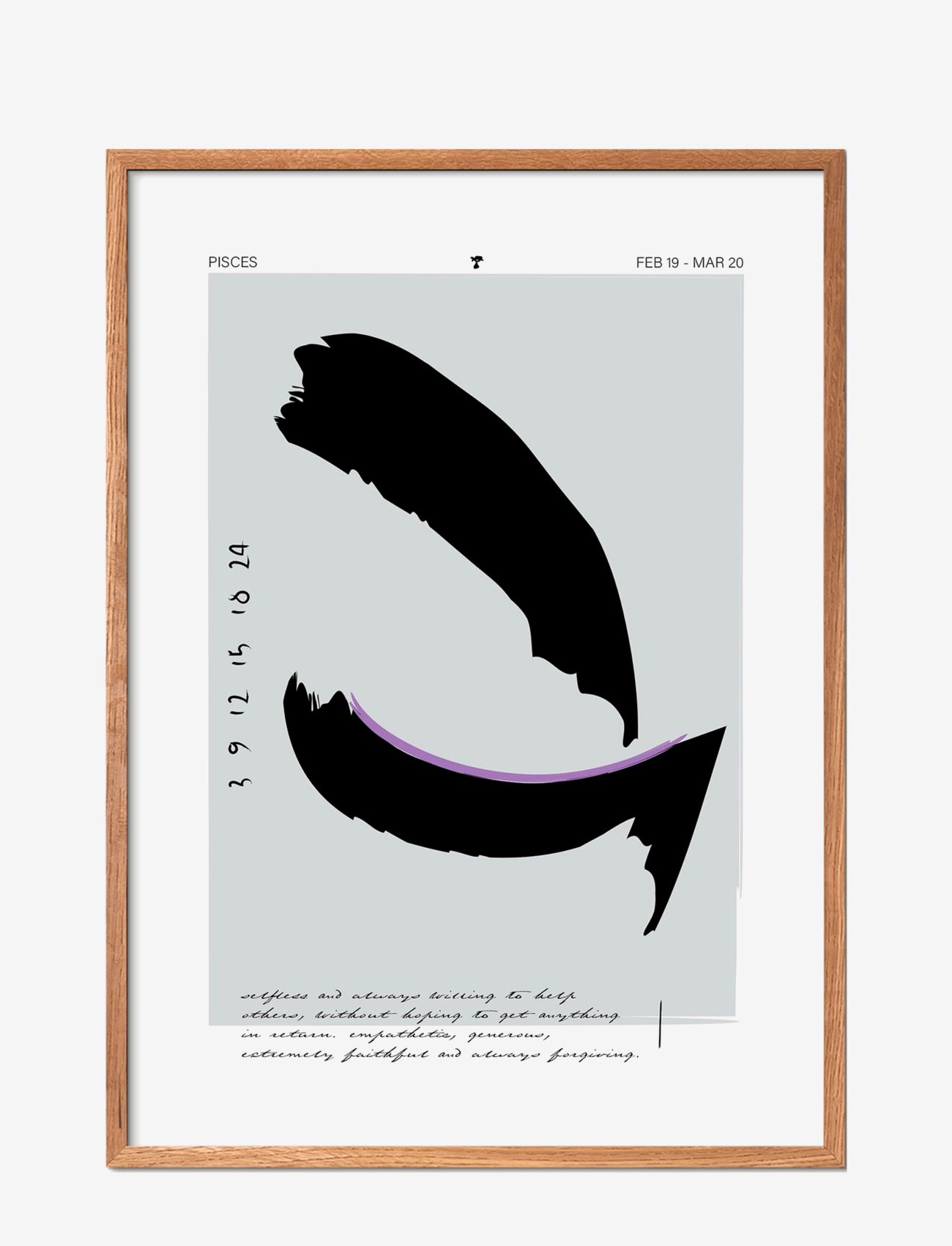 Poster & Frame - Pisces - graphical patterns - multi-colored - 0