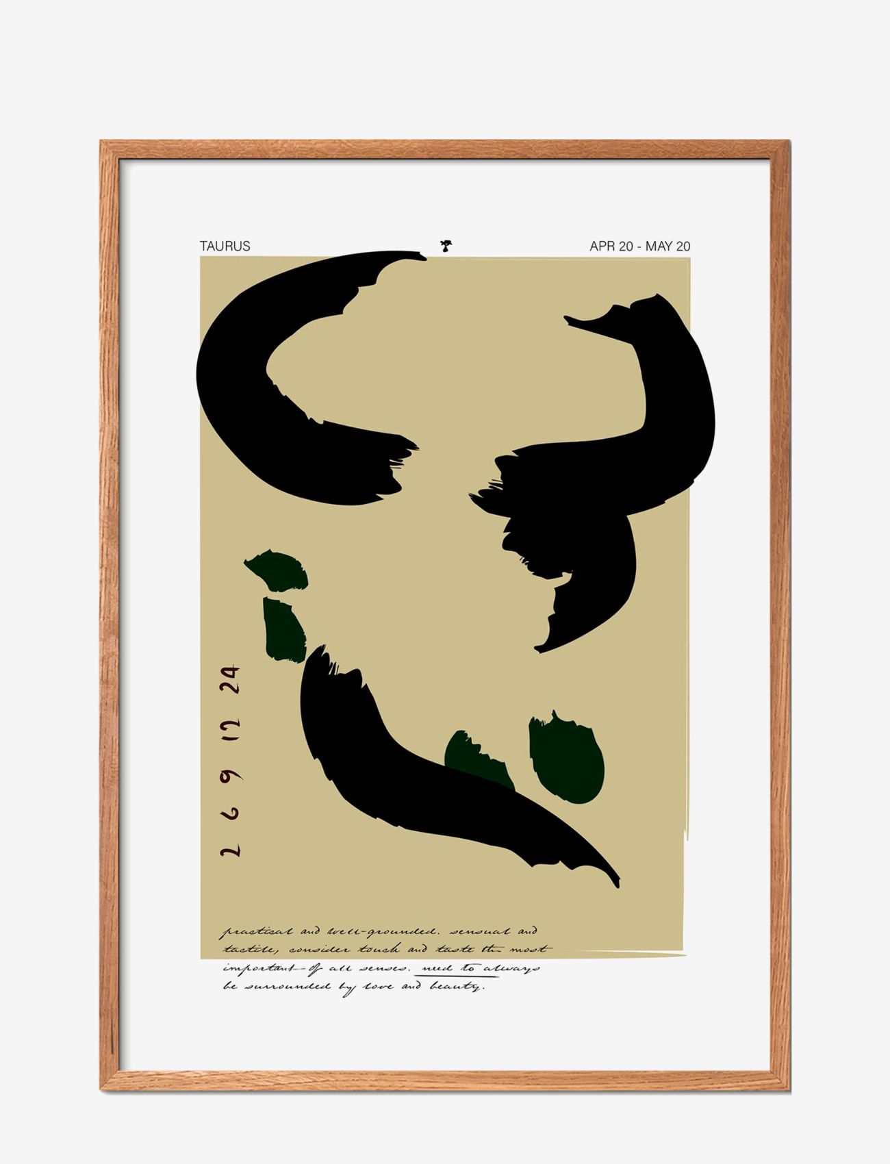 Poster & Frame - Taurus - grafische muster - multi-colored - 0