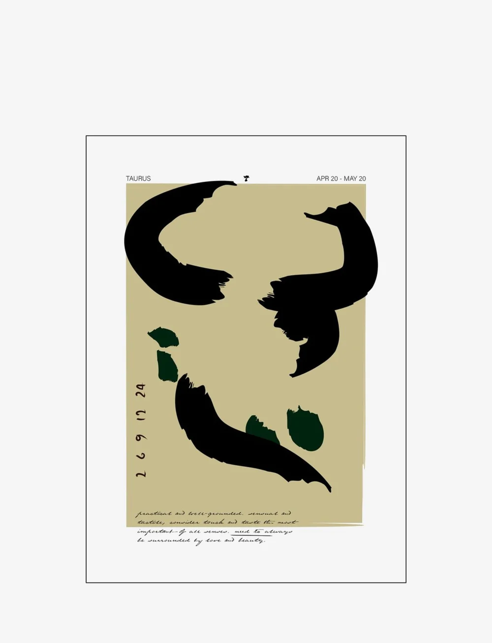 Poster & Frame - Taurus - grafische muster - multi-colored - 0