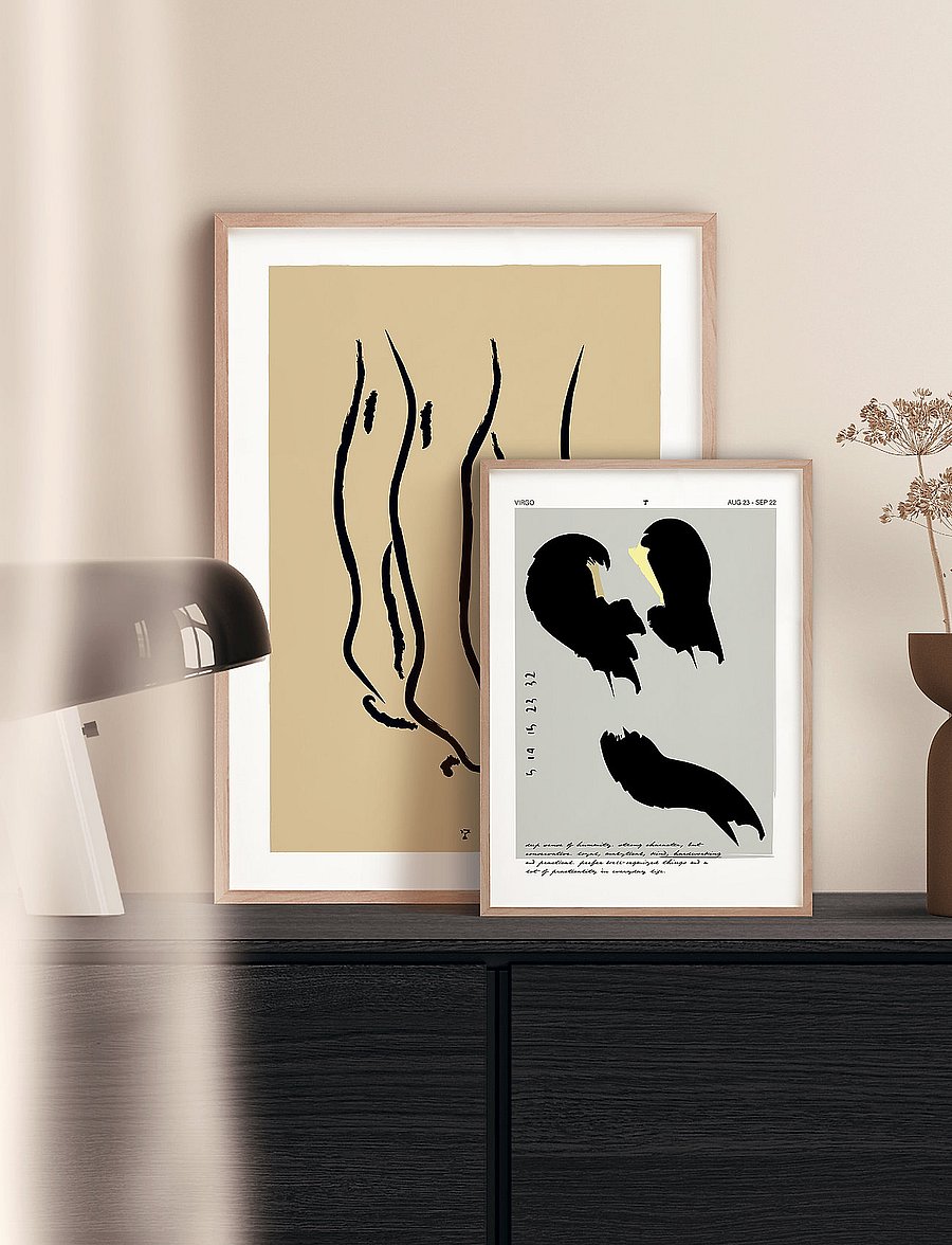 Poster & Frame - Virgo - grafische muster - multi-colored - 0