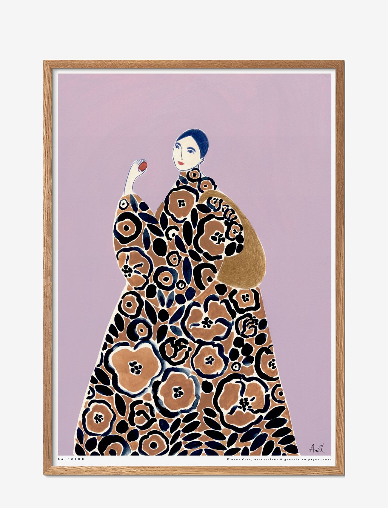 Poster & Frame - La Poire - Flower Coat - illustrationen - multi - 0