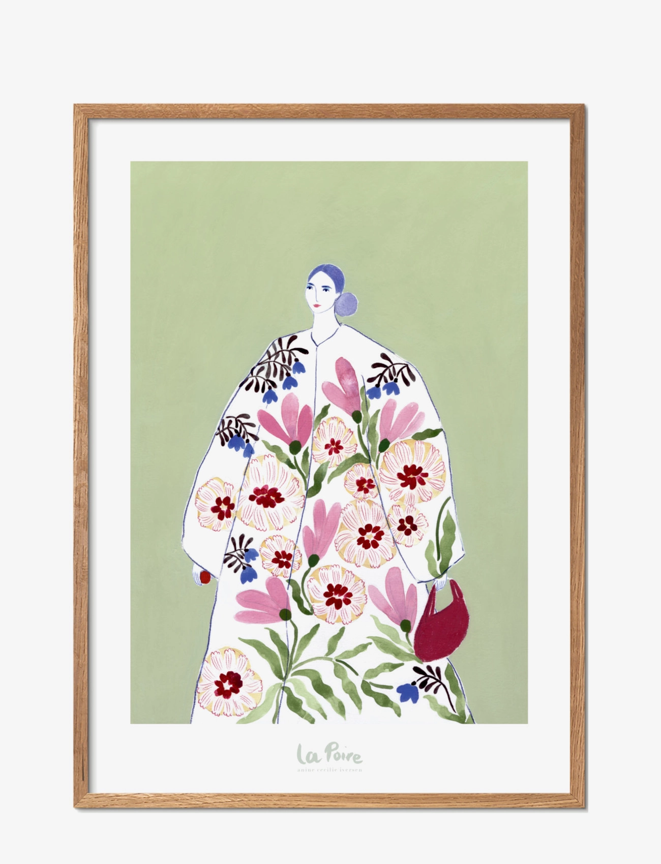 Poster & Frame Festive Coat, Illustrations, Multi/mønstret, Str: 50X70CM