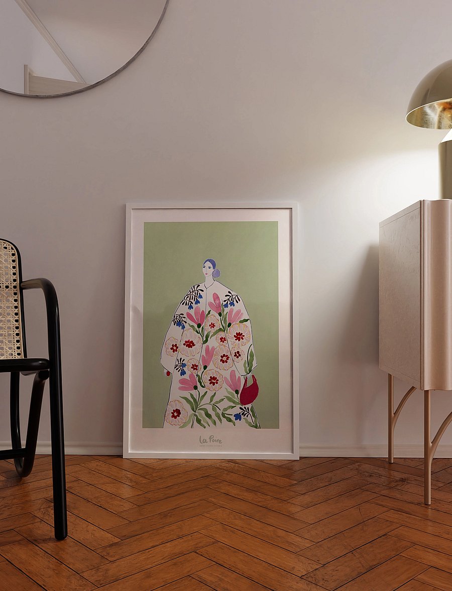 Poster & Frame - Festive Coat - illustrationen - multi - 3