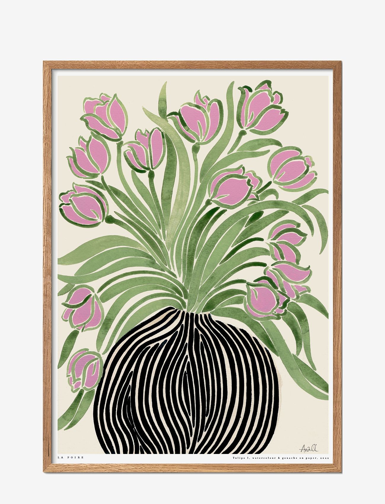 Poster & Frame - La Poire - Tulips 1 - kasvitieteellinen - multi - 0
