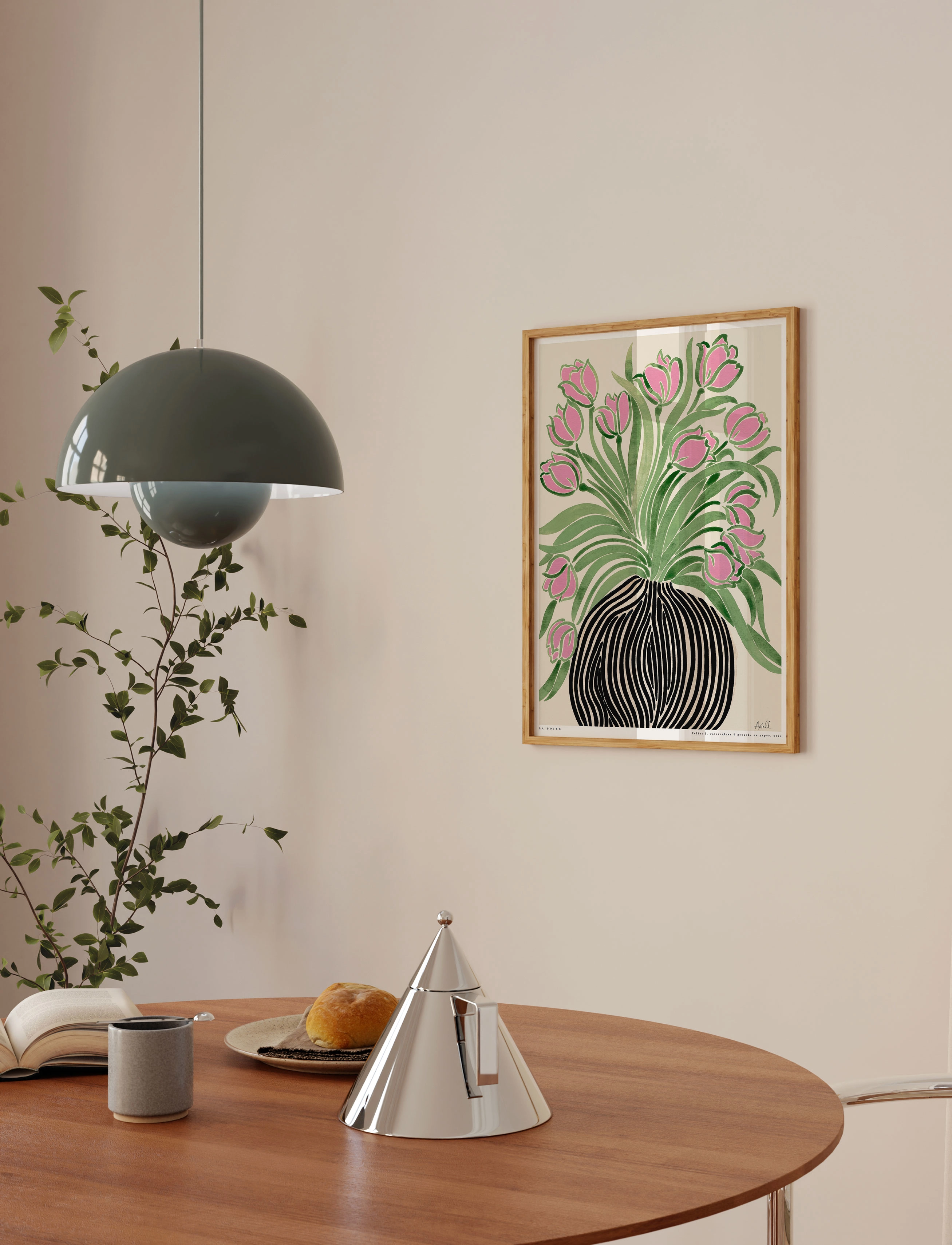 Poster & Frame La Poire Tulips 1, A3, Posters, Mehrfarbig/gemustert - Botanical, Homeware