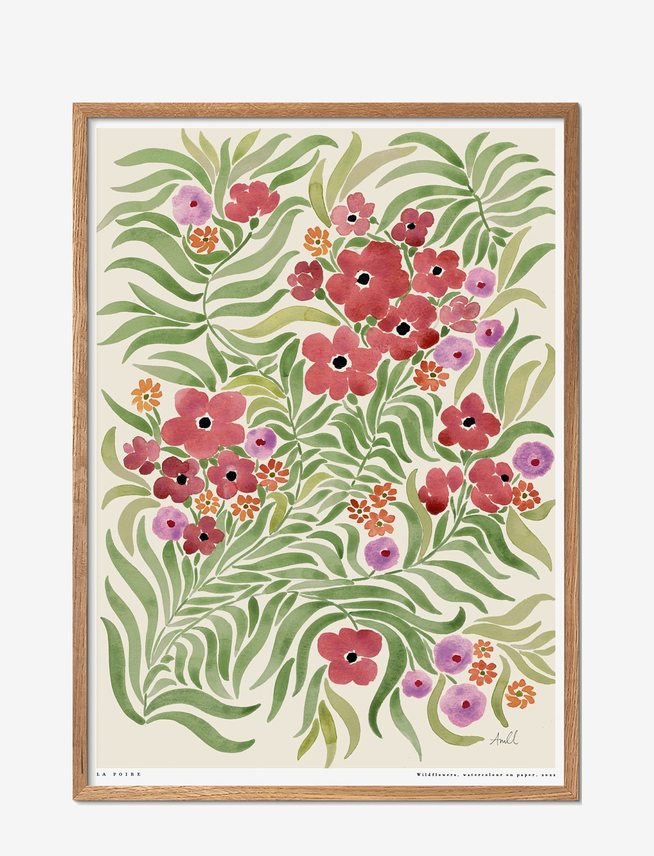 Poster & Frame - La Poire - Wildflowers - botanisk - multi - 0