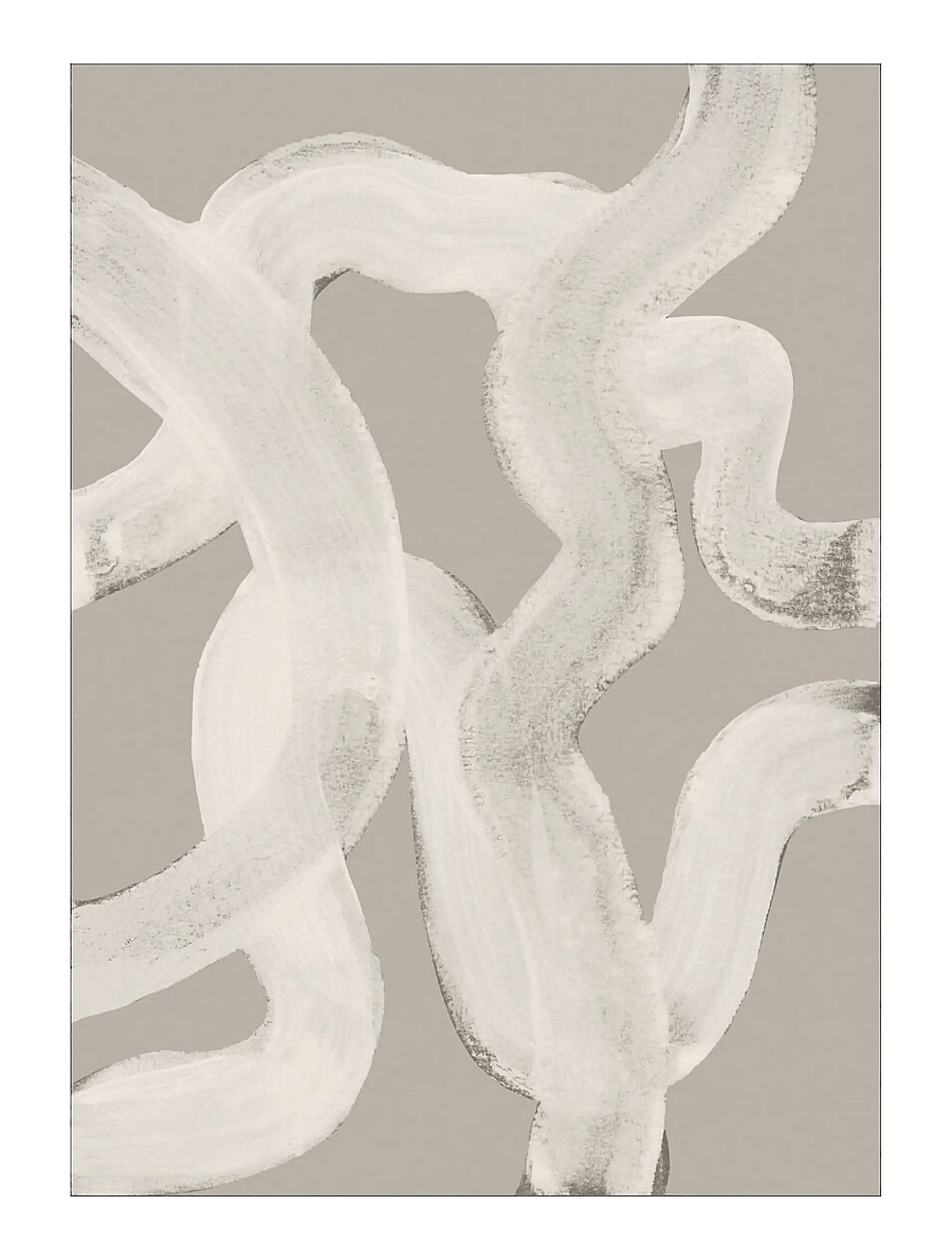 Poster & Frame - Abstract Brush Strokes 65Y - graafilised mustrid - multi-coloured - 1