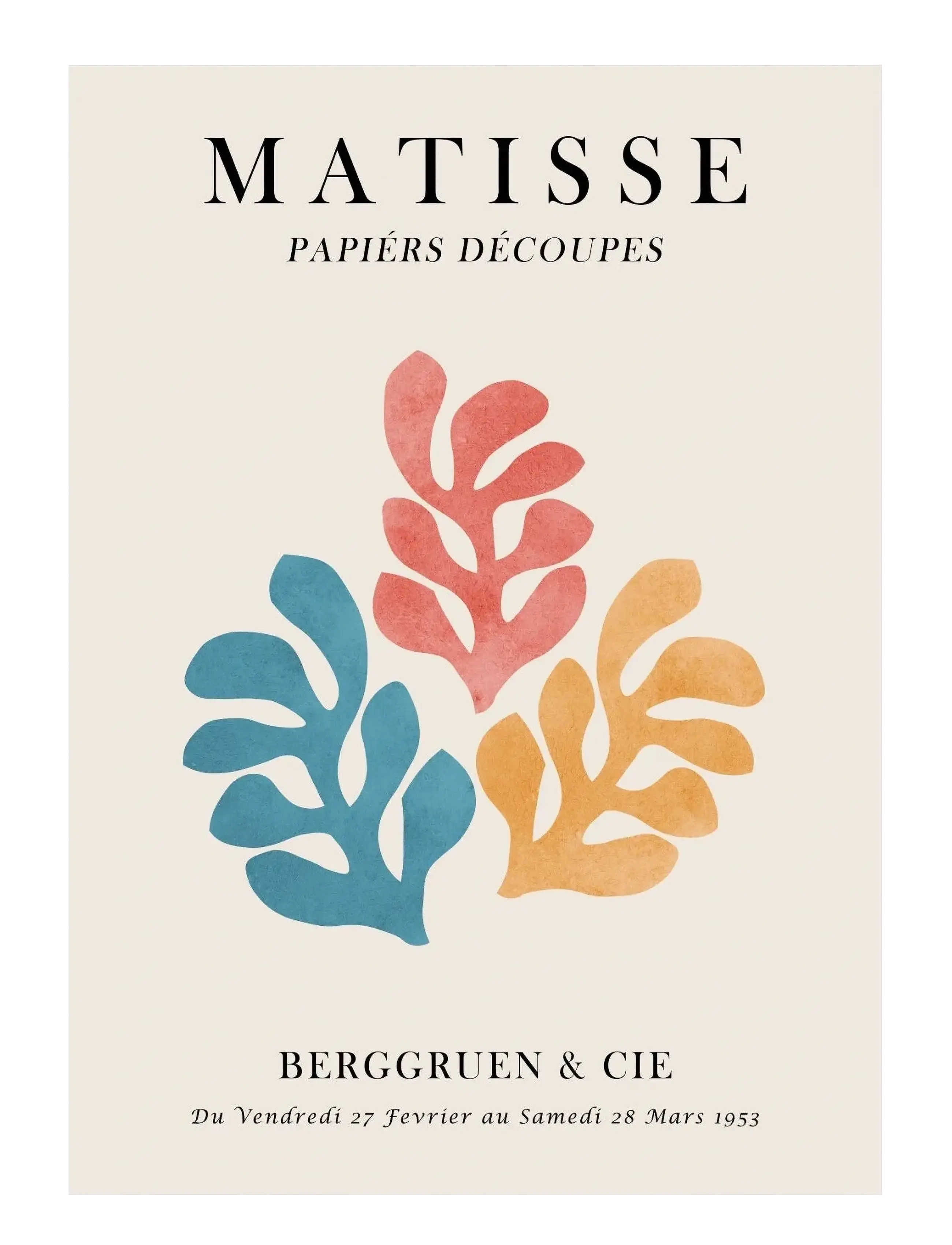 Poster & Frame Vitor Costa Matisse Floral Poster 3, Illustrations, Multi/mønstret, Str: 70X100CM