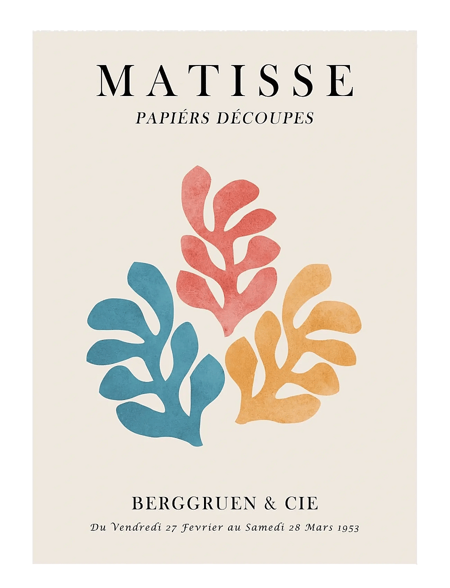 Poster & Frame - Vitor Costa - Matisse floral Poster 3 - illustrationen - multi - 1