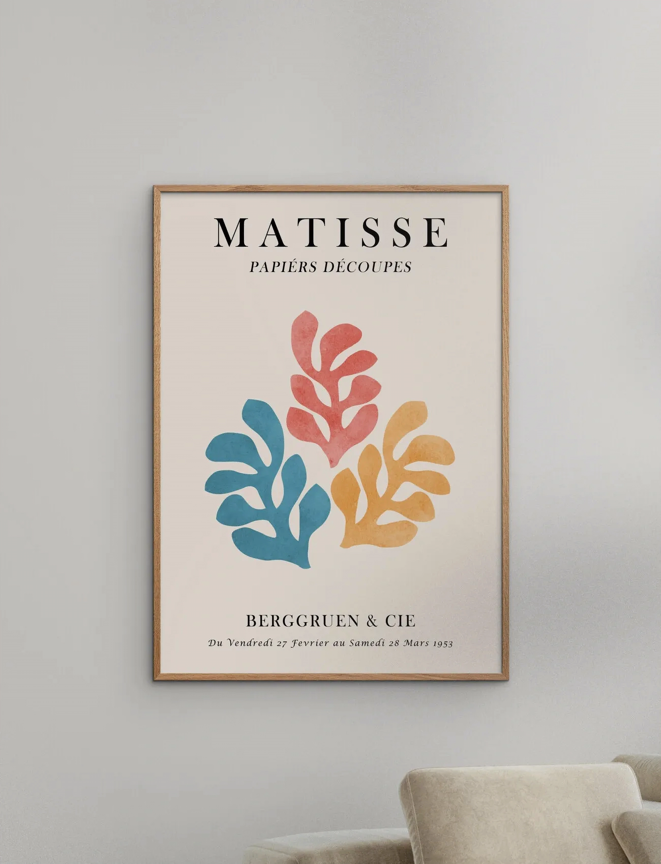 Poster & Frame Vitor Costa Matisse Floral 3, 50X70 cm, Posters, Mehrfarbig/gemustert - Illustrations, Homeware