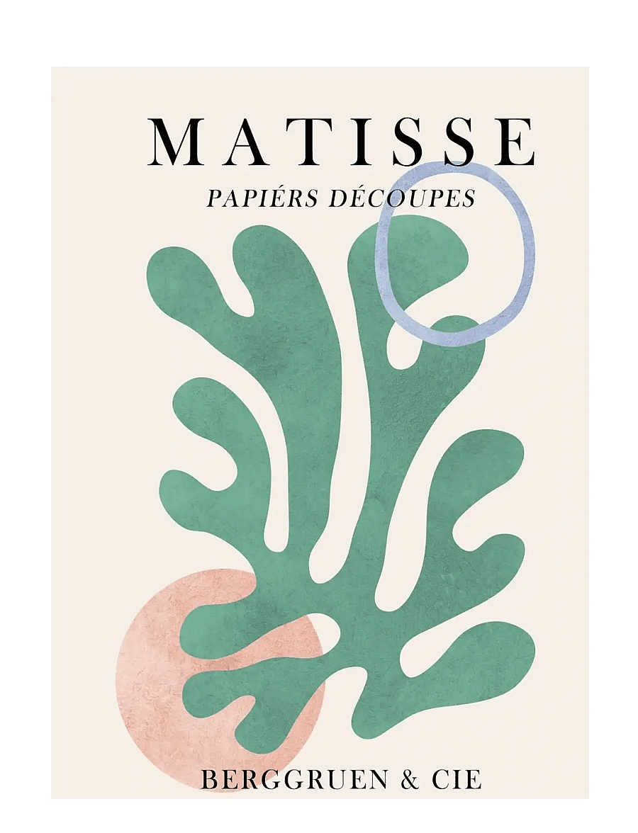 Poster & Frame - Vitor Costa - Matisse floral Poster 6 - illustratsioonid - green - 1