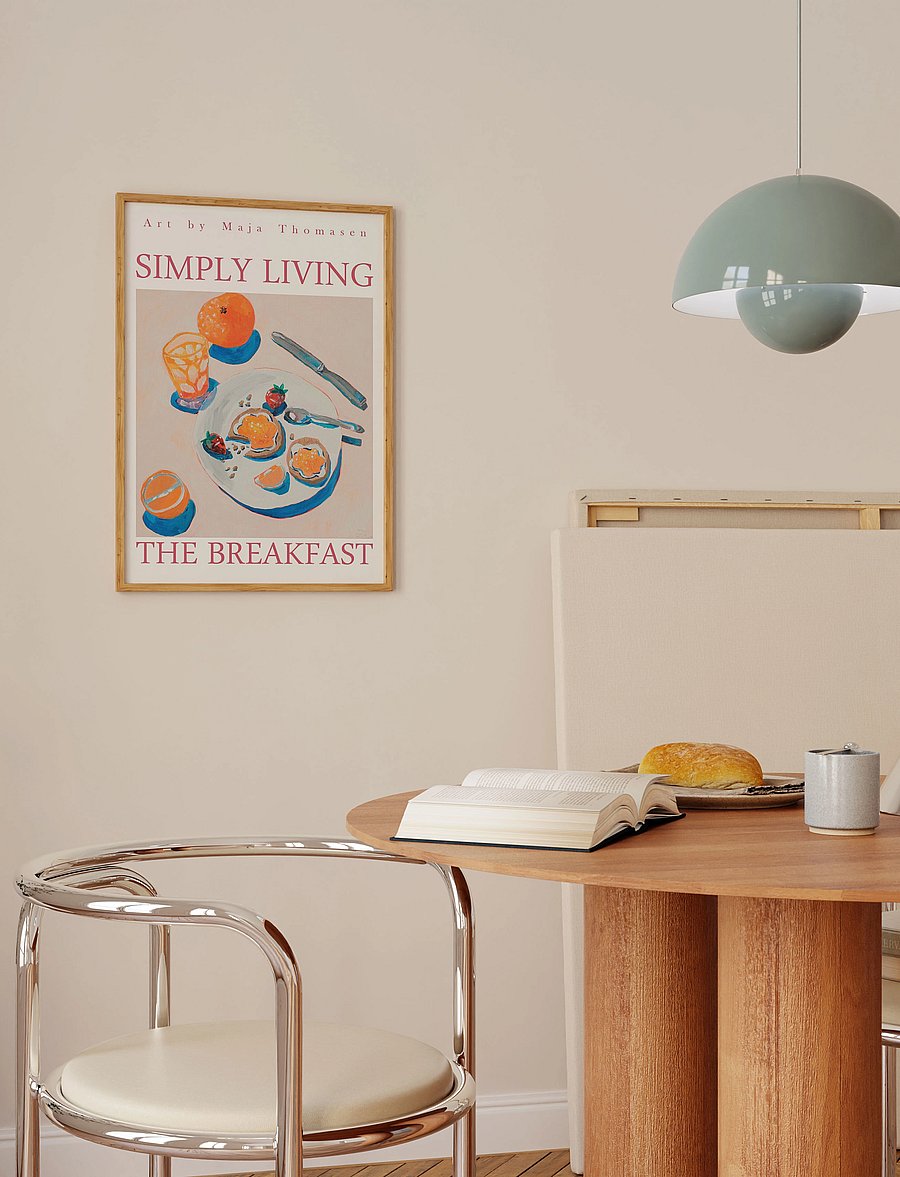 Poster & Frame - MaTho Art - Simply Living x The Breakfast - toit - multi - 0