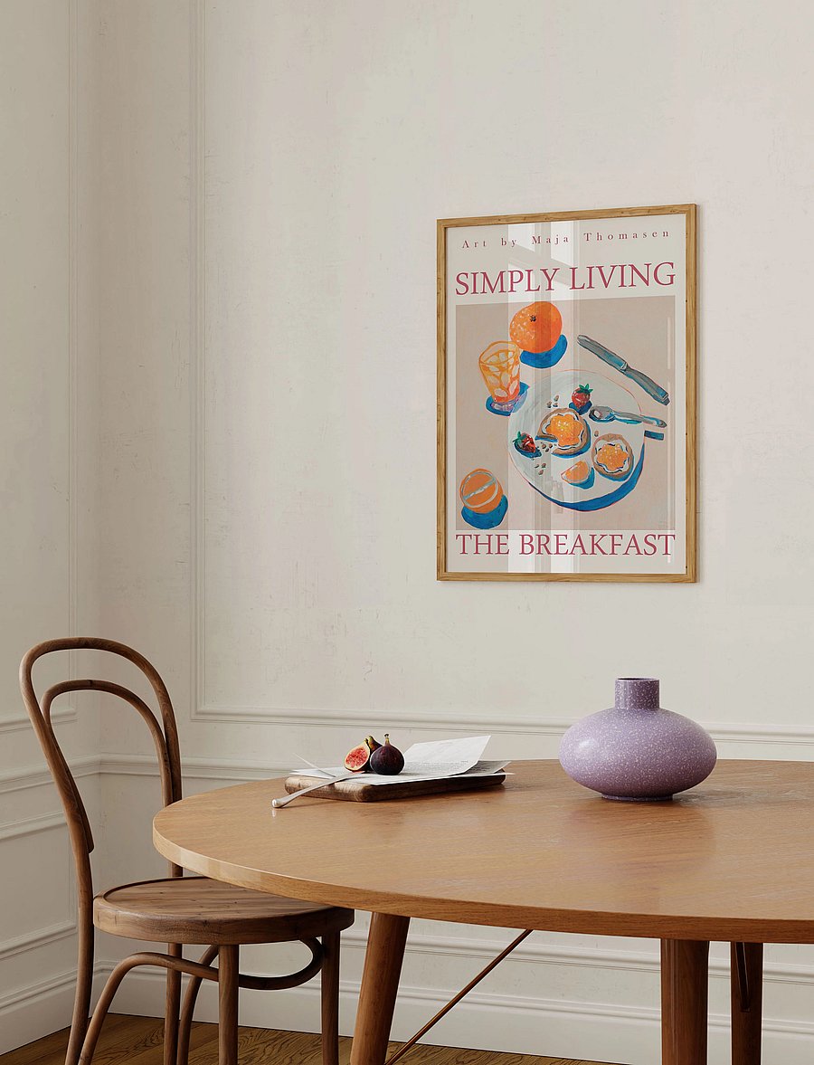 Poster & Frame - MaTho Art - Simply Living x The Breakfast - toit - multi - 2