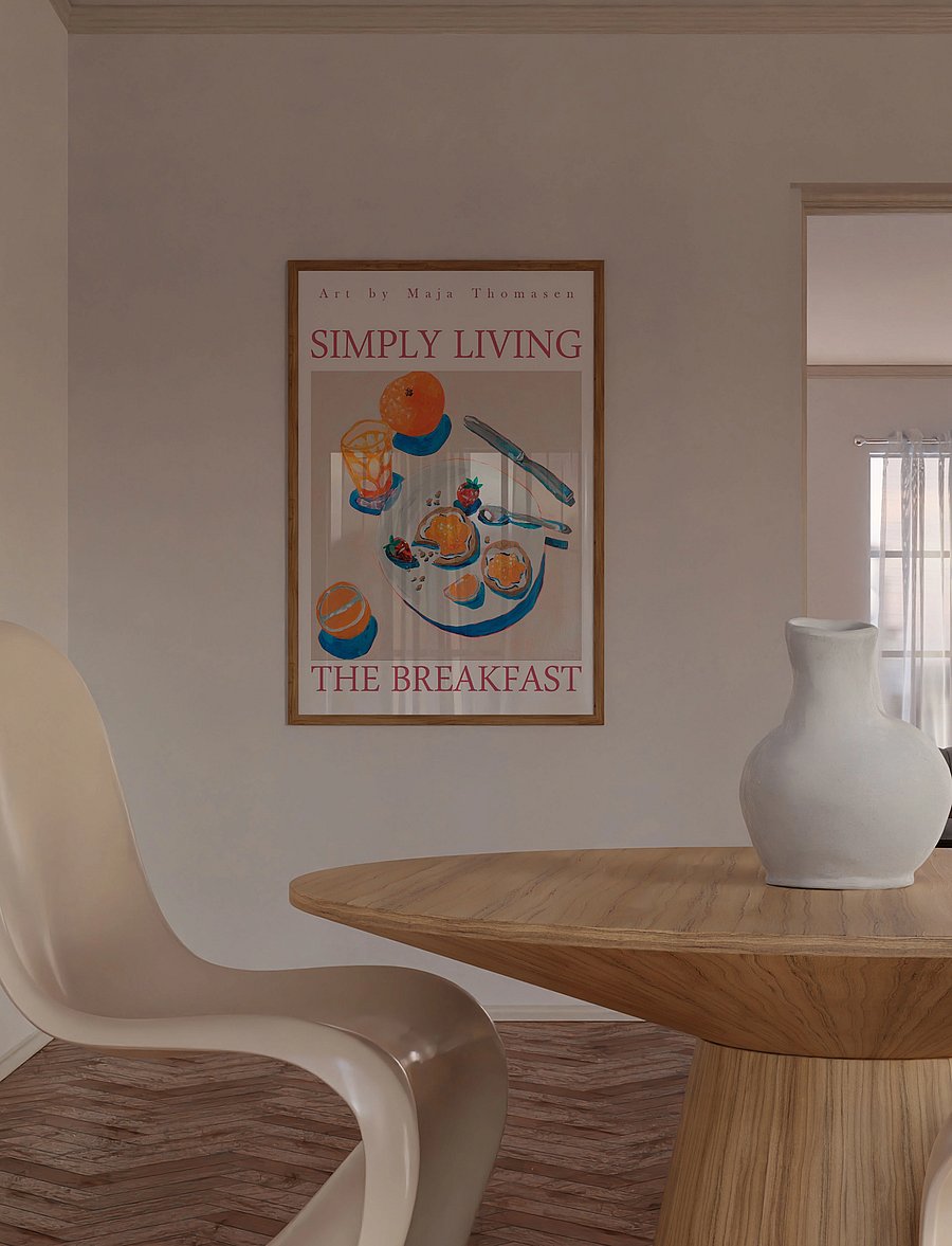 Poster & Frame - MaTho Art - Simply Living x The Breakfast - toit - multi - 3