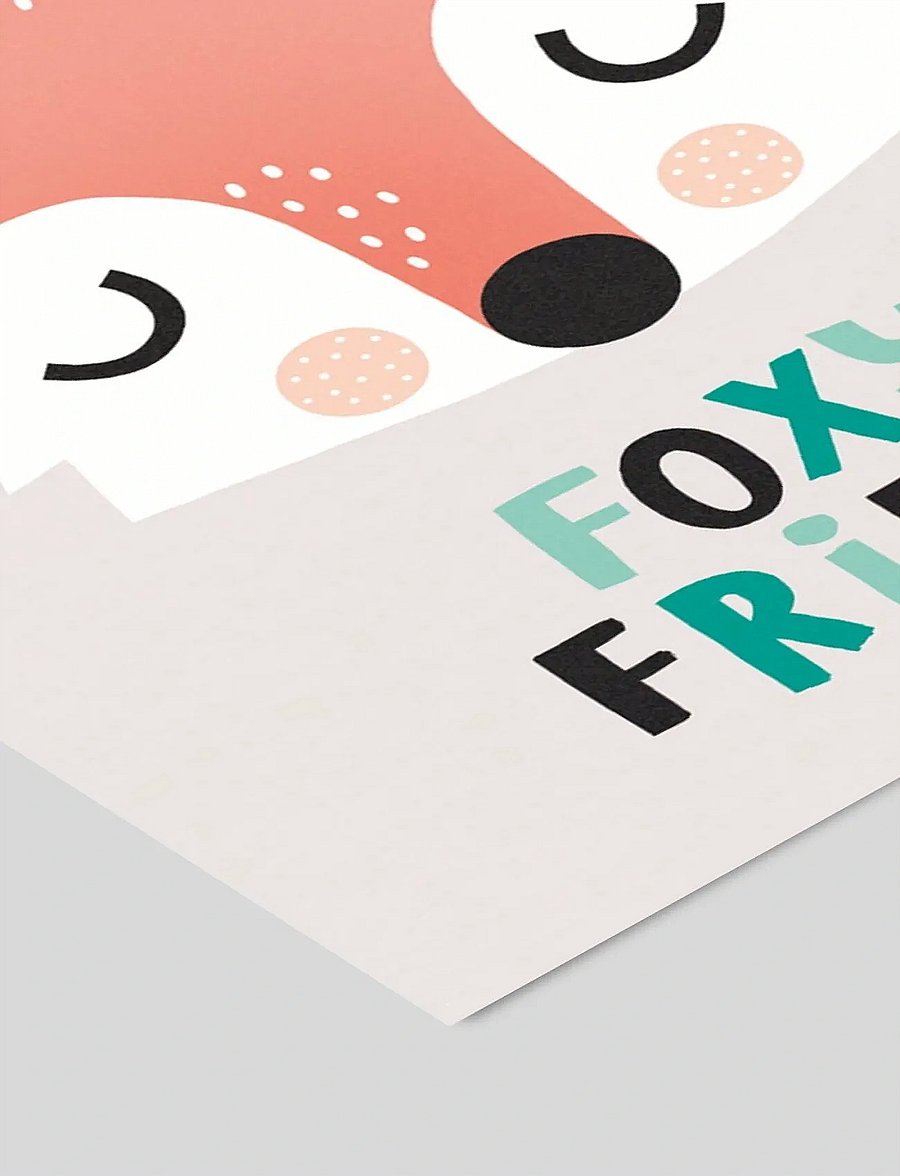 Poster & Frame - Michelle Carlslund - Kids - Foxy friend - loomad - multicolor - 2