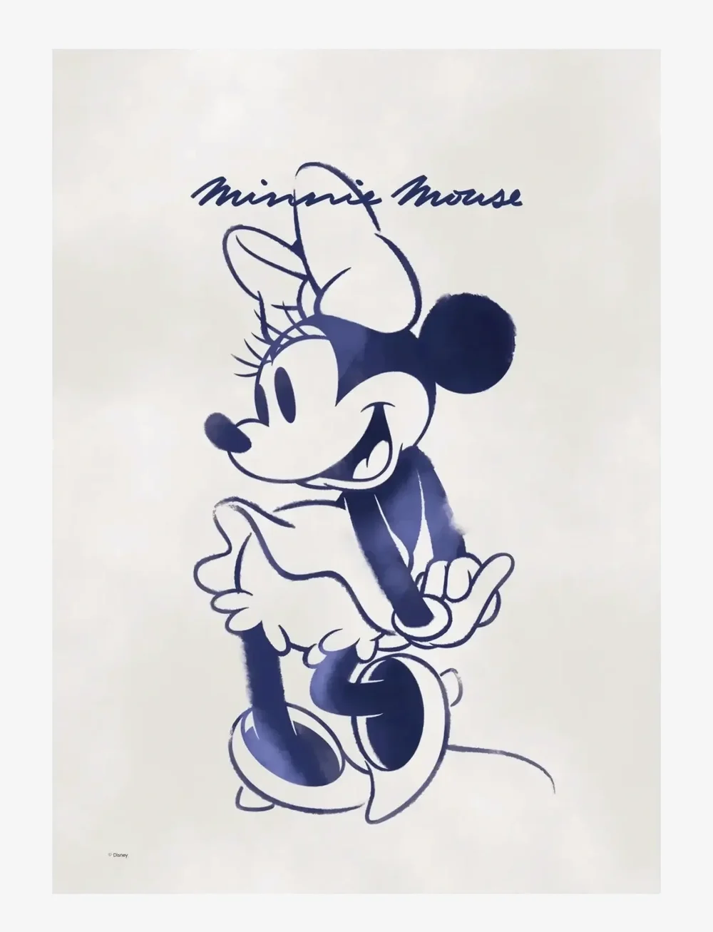 Poster & Frame - Disney - Minnie Mouse Blue - loomad - blue - 1