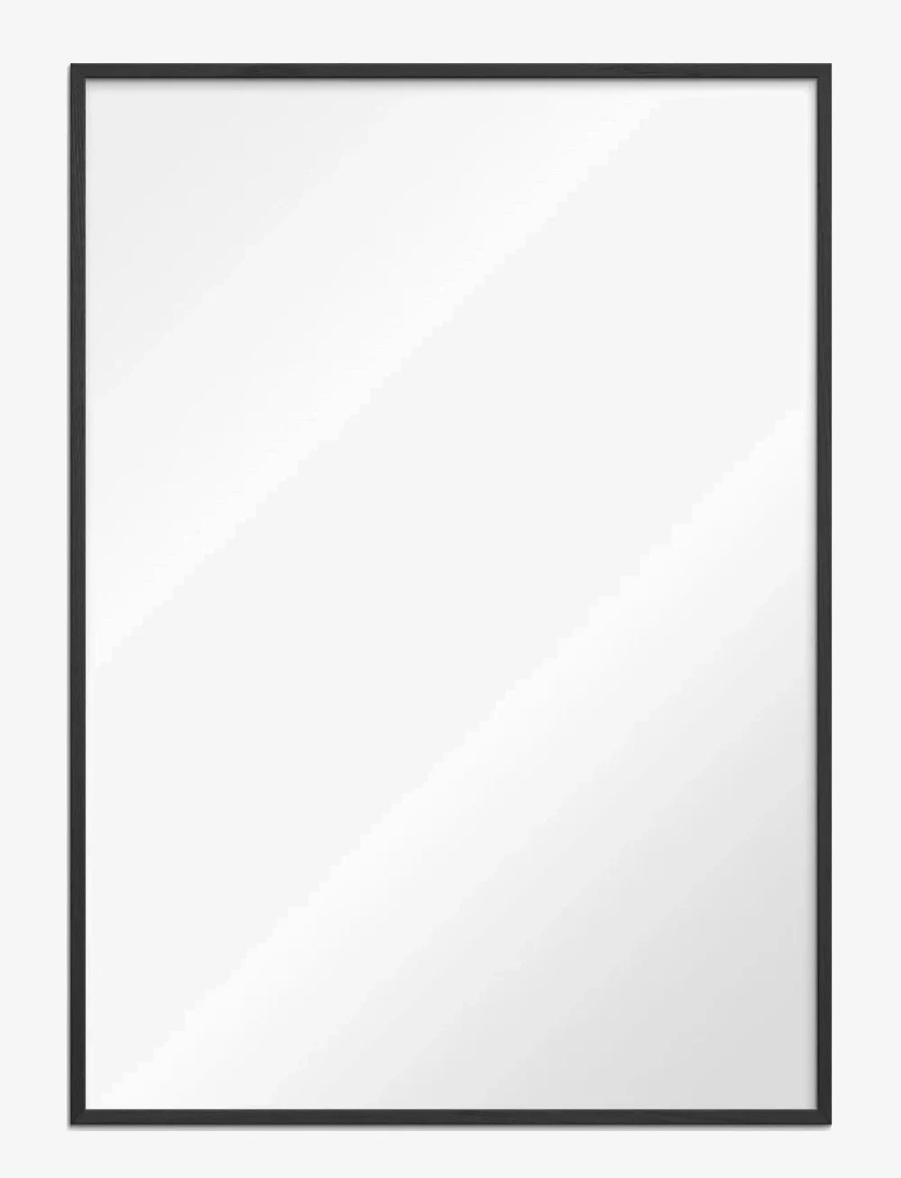 Poster & Frame - Black Wood Mirror - osta hinna alusel - black - 0