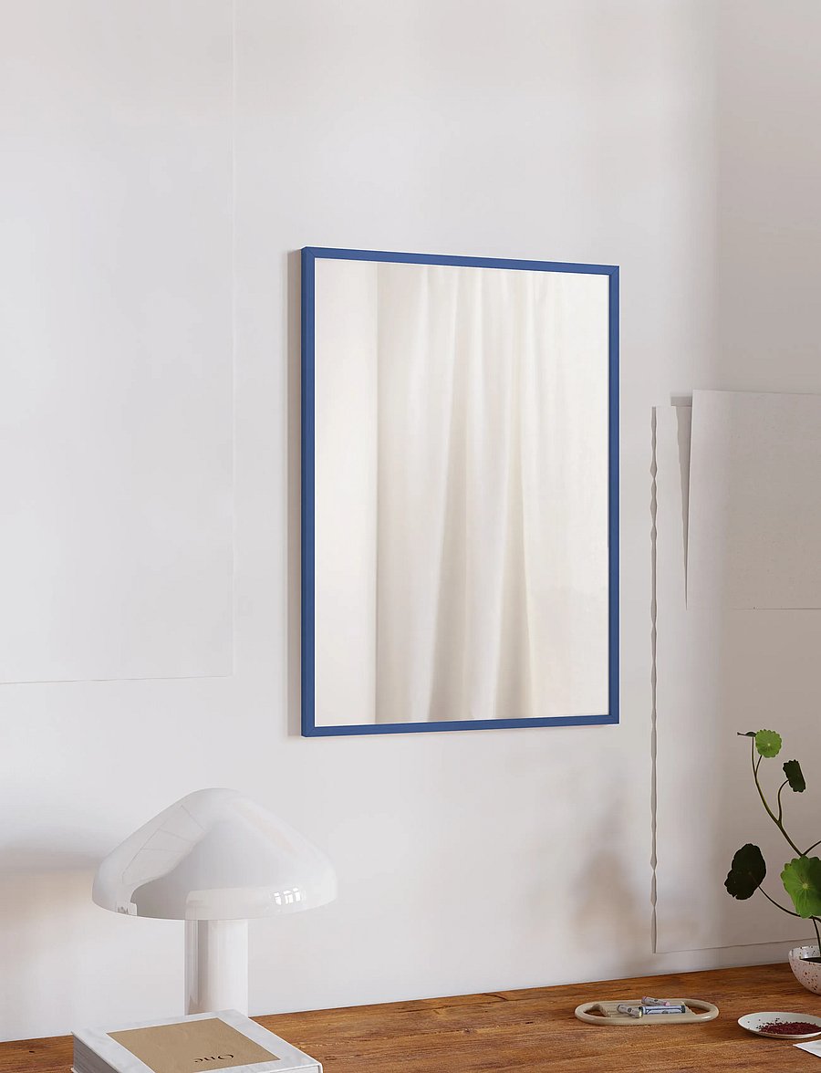 Poster & Frame - Blue Wood Mirror - wandspiegel - blue - 3