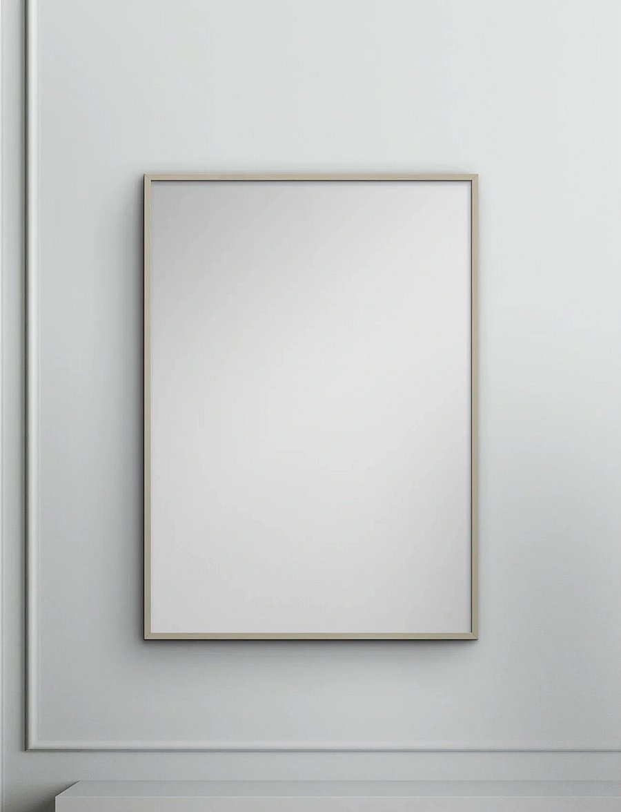 Poster & Frame - Cashmere Wood Mirror - wandspiegel - cashmere - 0