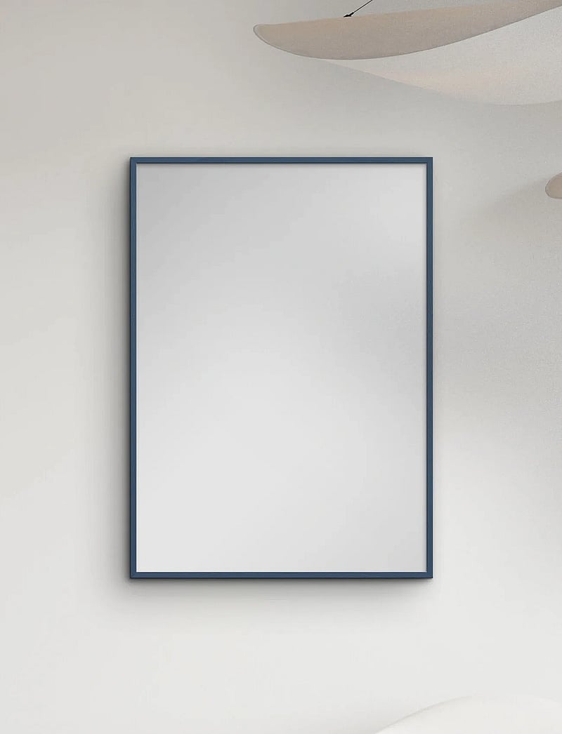 Poster & Frame - Indian Teal Wood Mirror - seinapeeglid - indian teal - 0