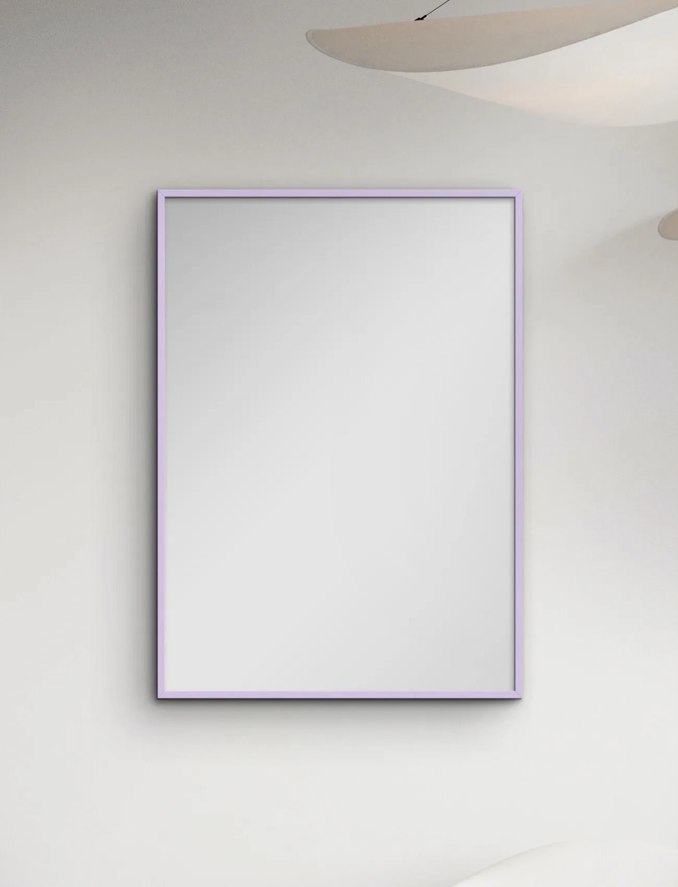 Poster & Frame Lilac Wood Mirror, 70X100 cm, Mirrors, Lila - Wall Homeware