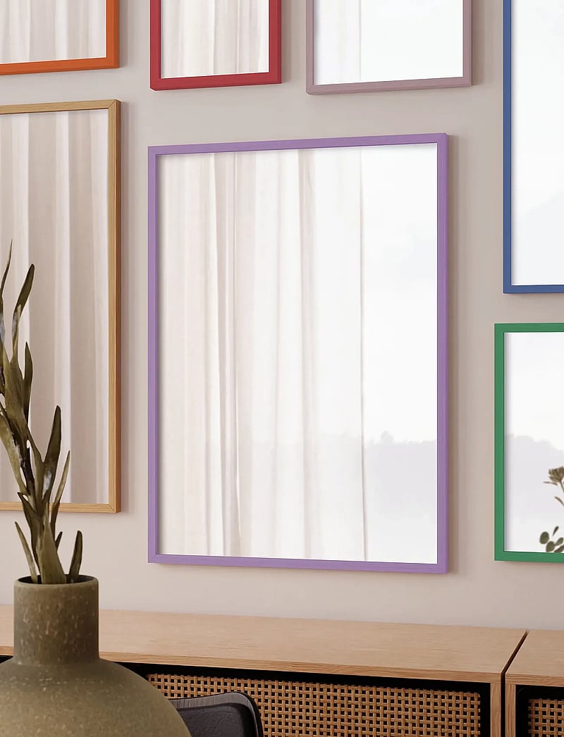 Poster & Frame - Lilac Wood Mirror - seinapeeglid - lilac - 3