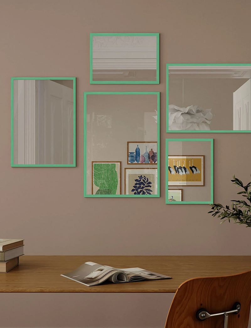 Poster & Frame - Mint Wood Mirror - seinapeeglid - mint green - 2