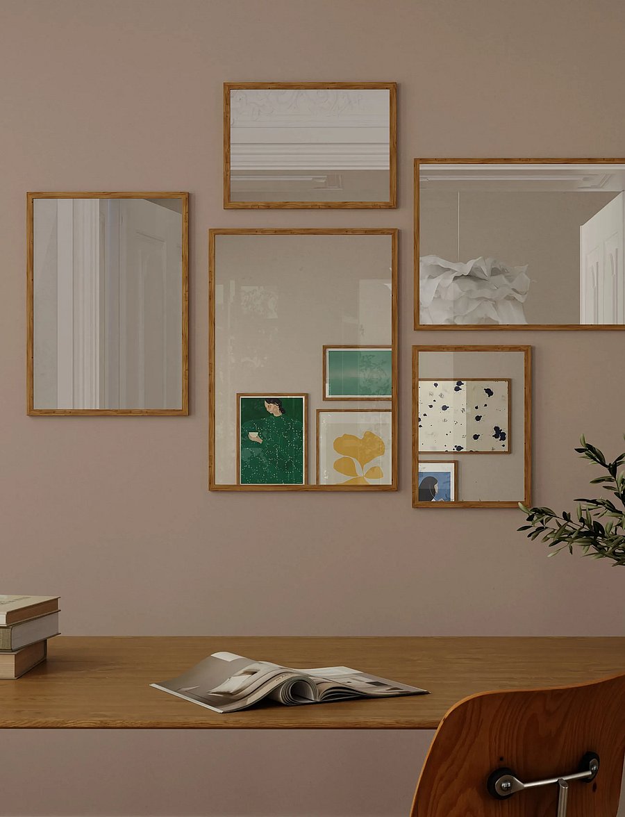Poster & Frame - Nature Oak Mirror - seinapeeglid - oak - 2