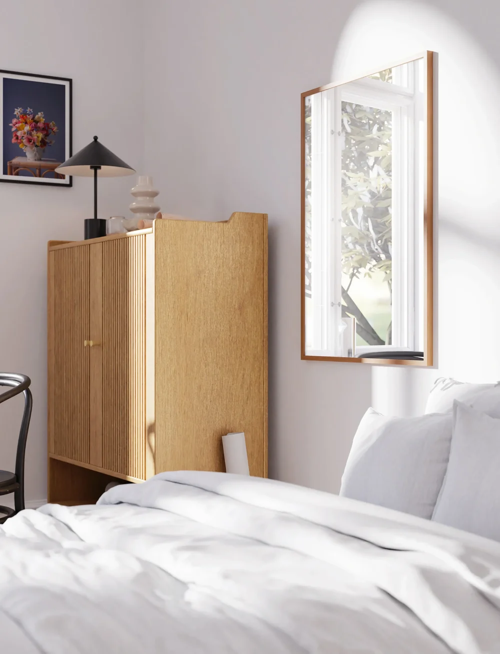 Poster & Frame - Nature Oak Mirror - nach preis einkaufen - oak - 3