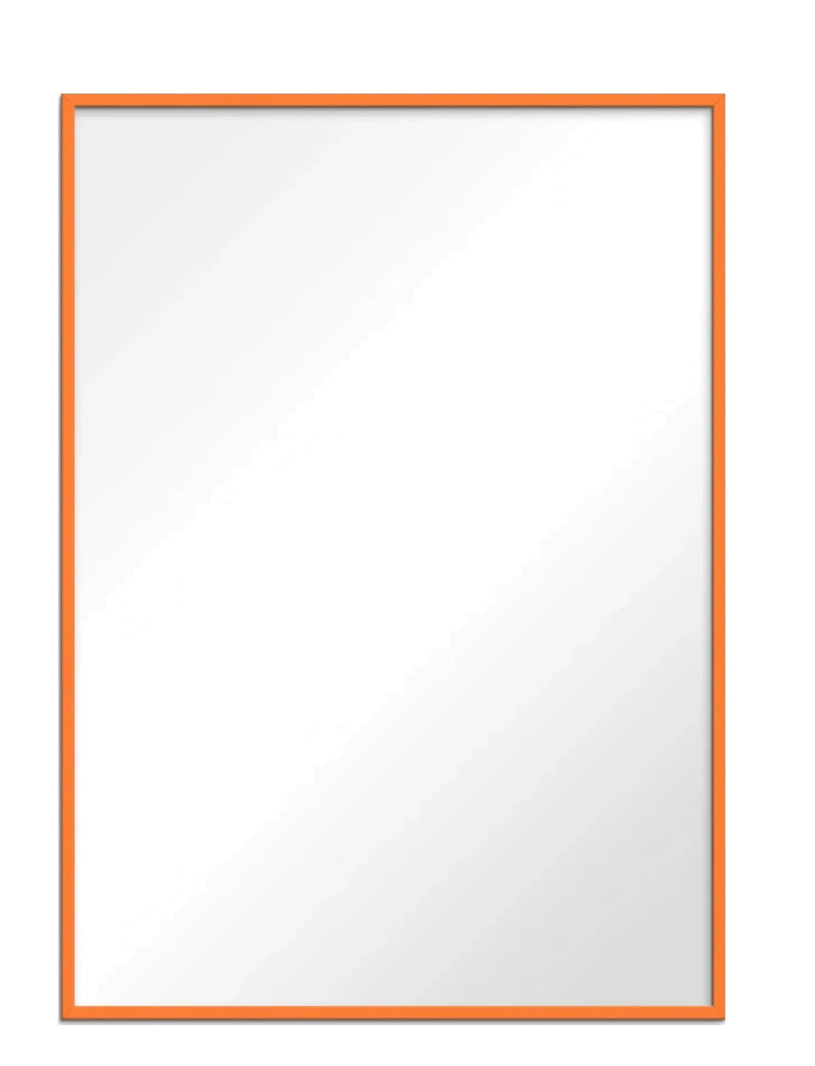 Poster & Frame Orange Wood Mirror, Vægspejl, Orange, Str: 70X100CM