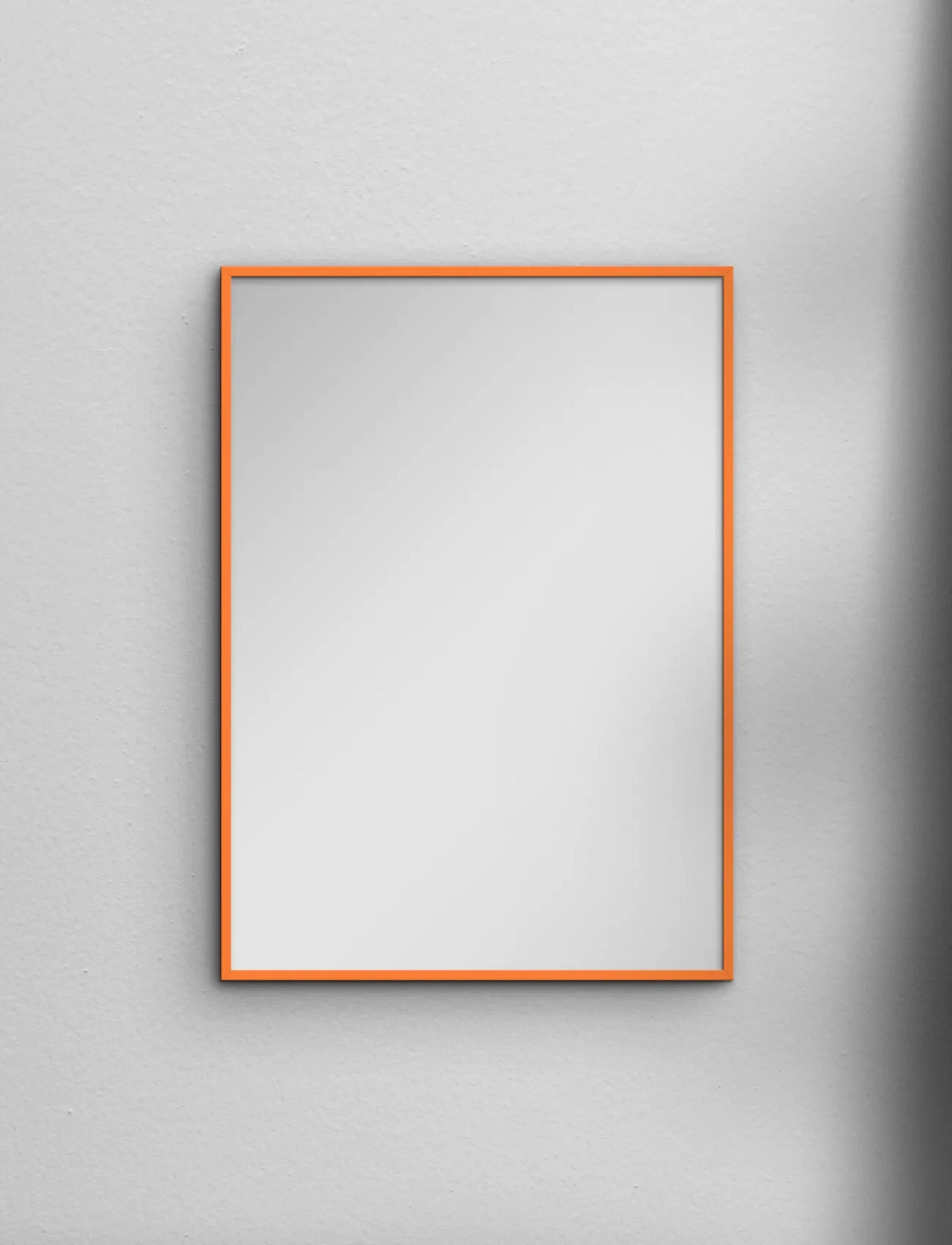 Poster & Frame Orange Wood Mirror, 40X50 cm, Mirrors, - Wall Homeware